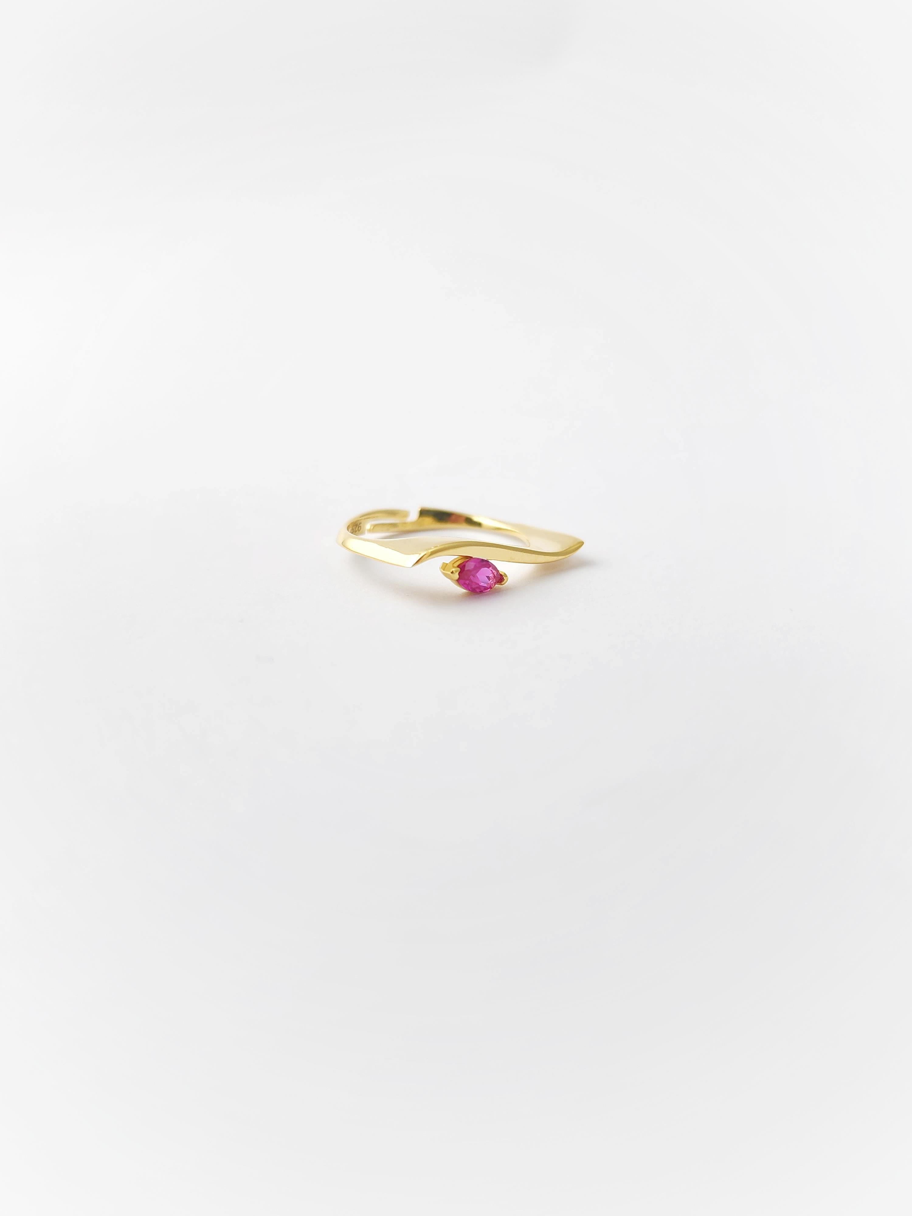 Doğal Taş Wave 4 Yüzük