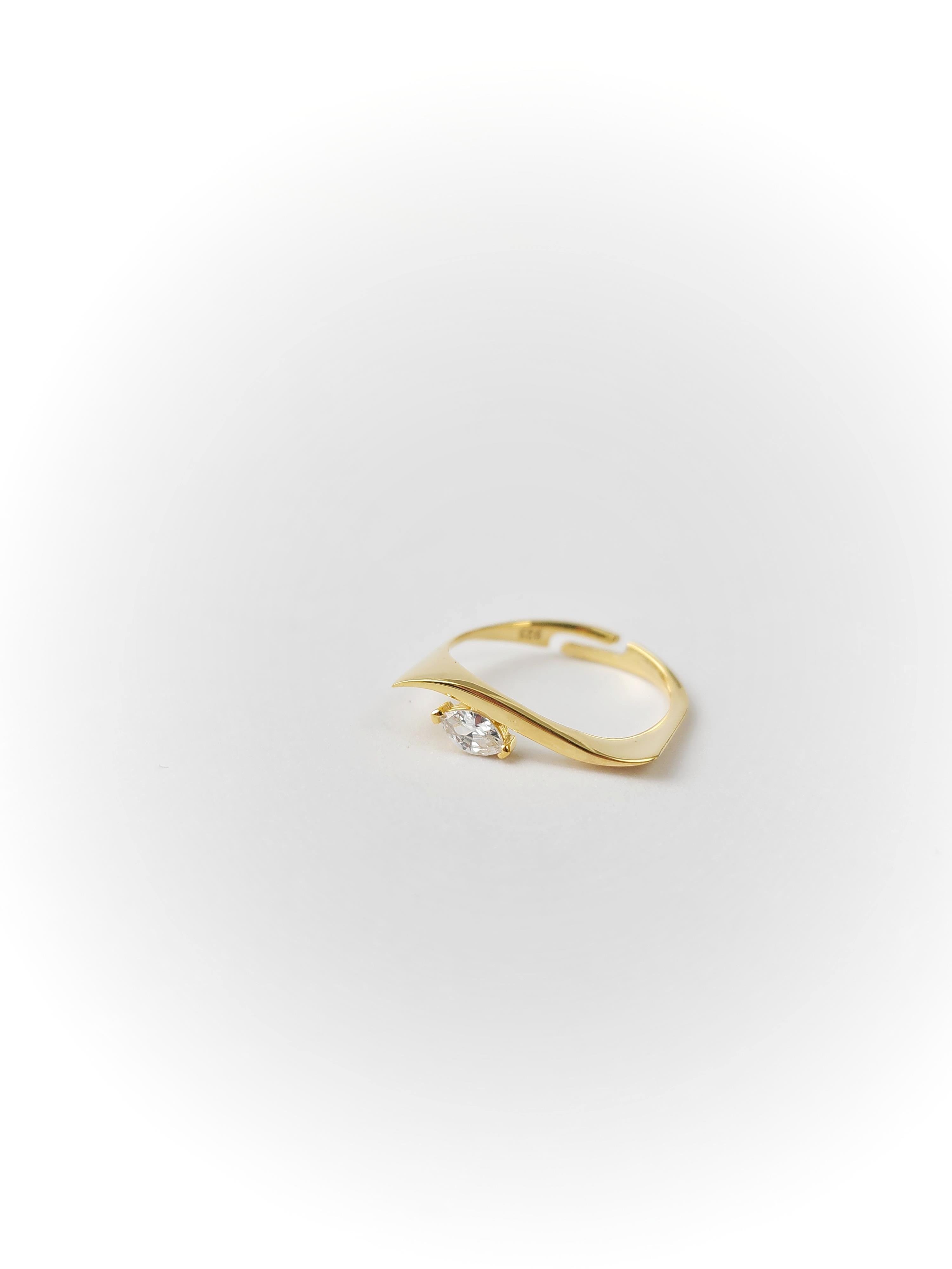 Doğal Taş Wave Yüzük