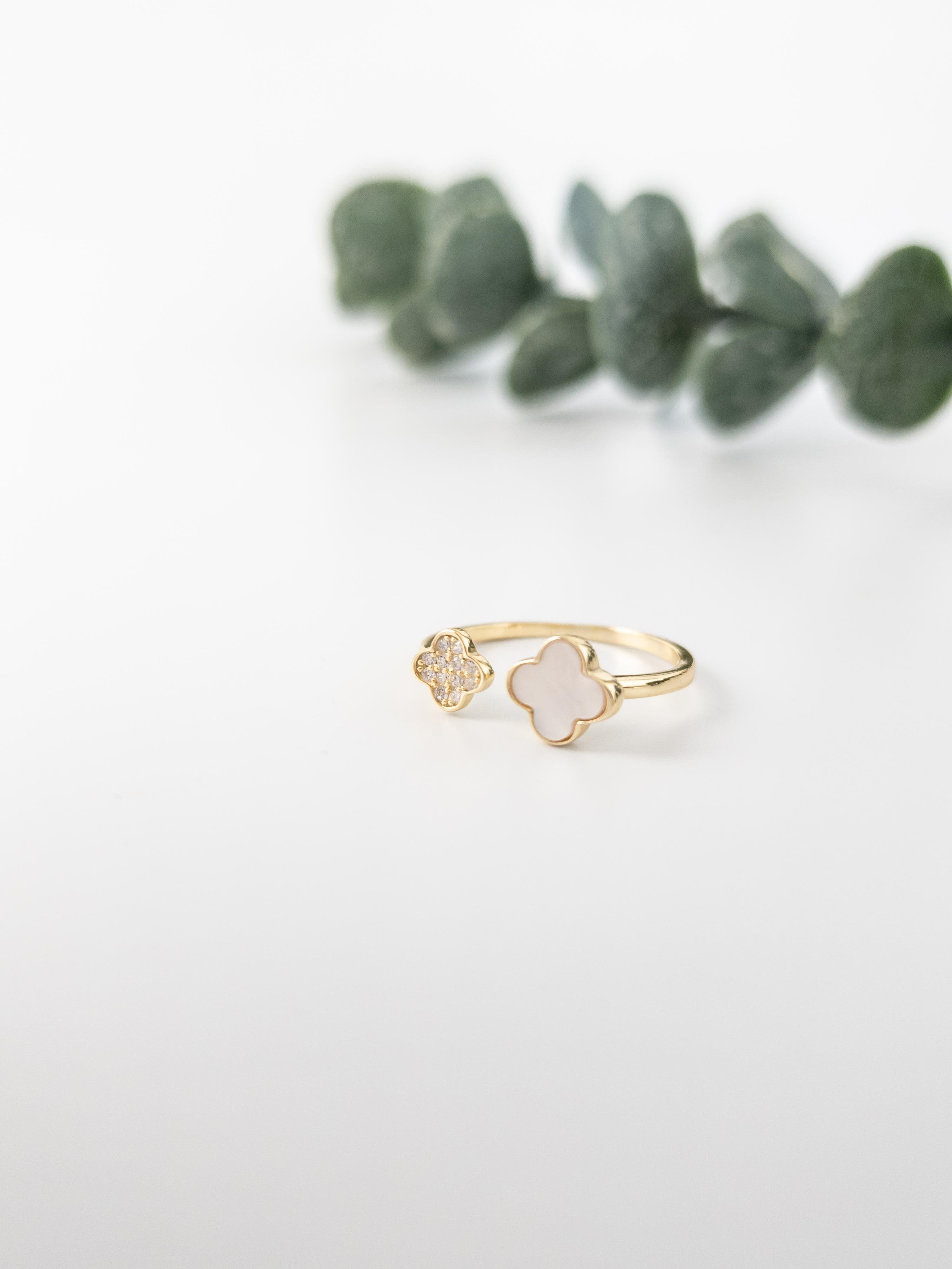 Doğal Taş Yonca Yüzük