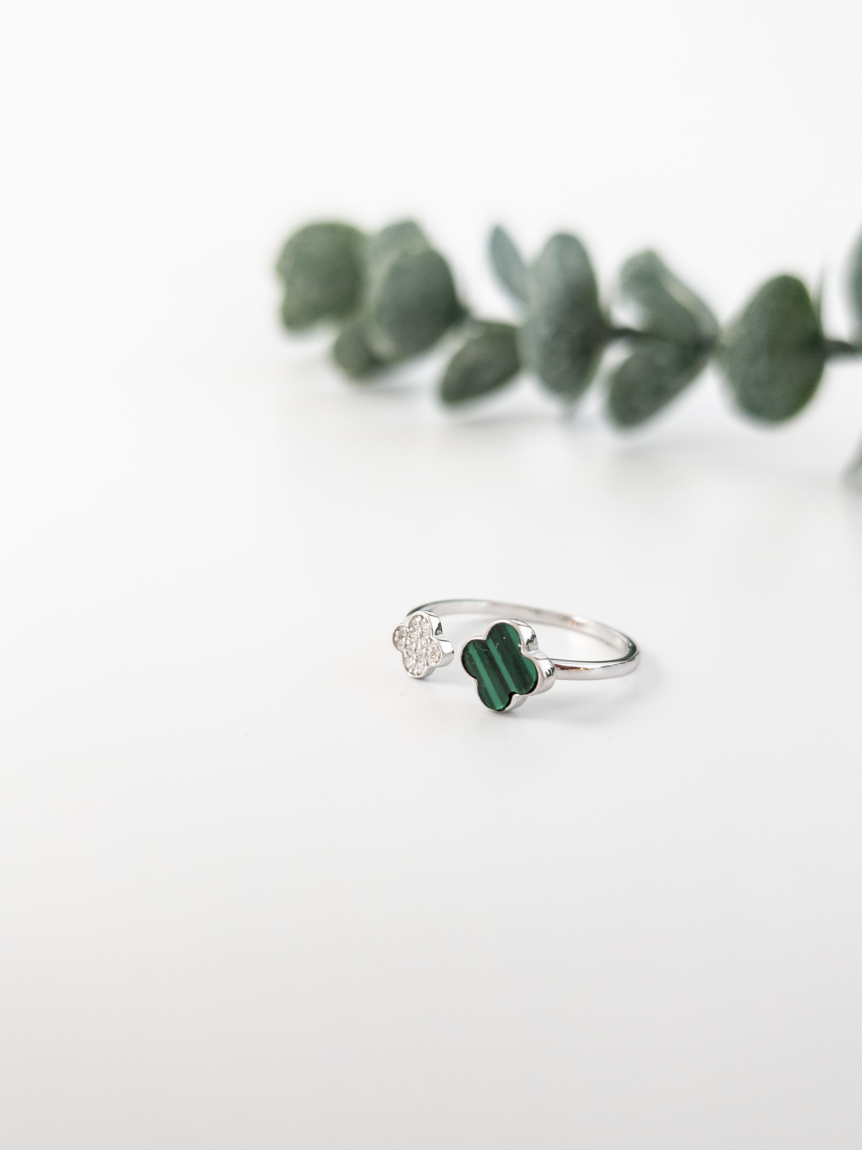 Doğal Taş Yonca Yüzük