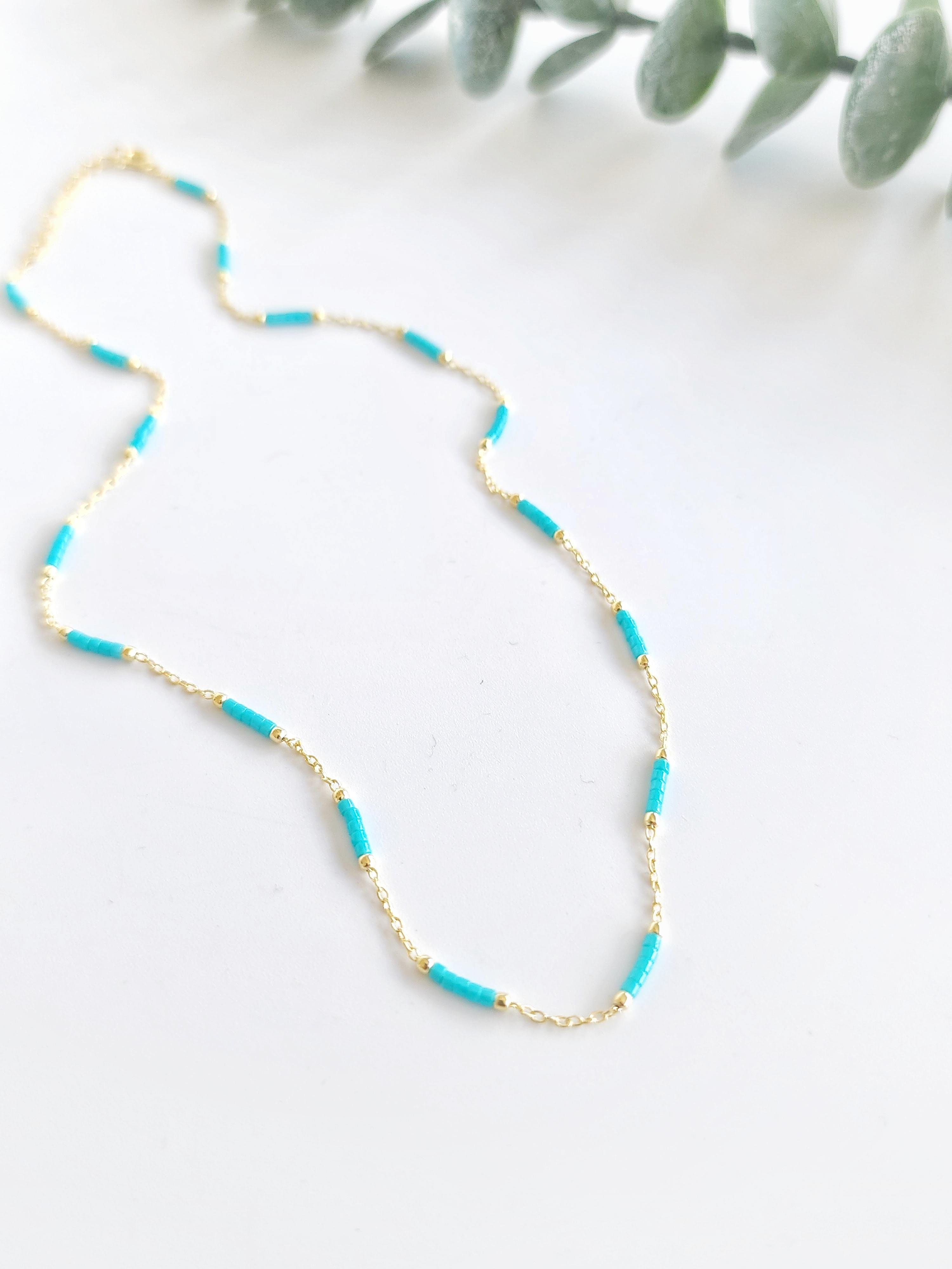 Doğal Taş Zincir Kolye