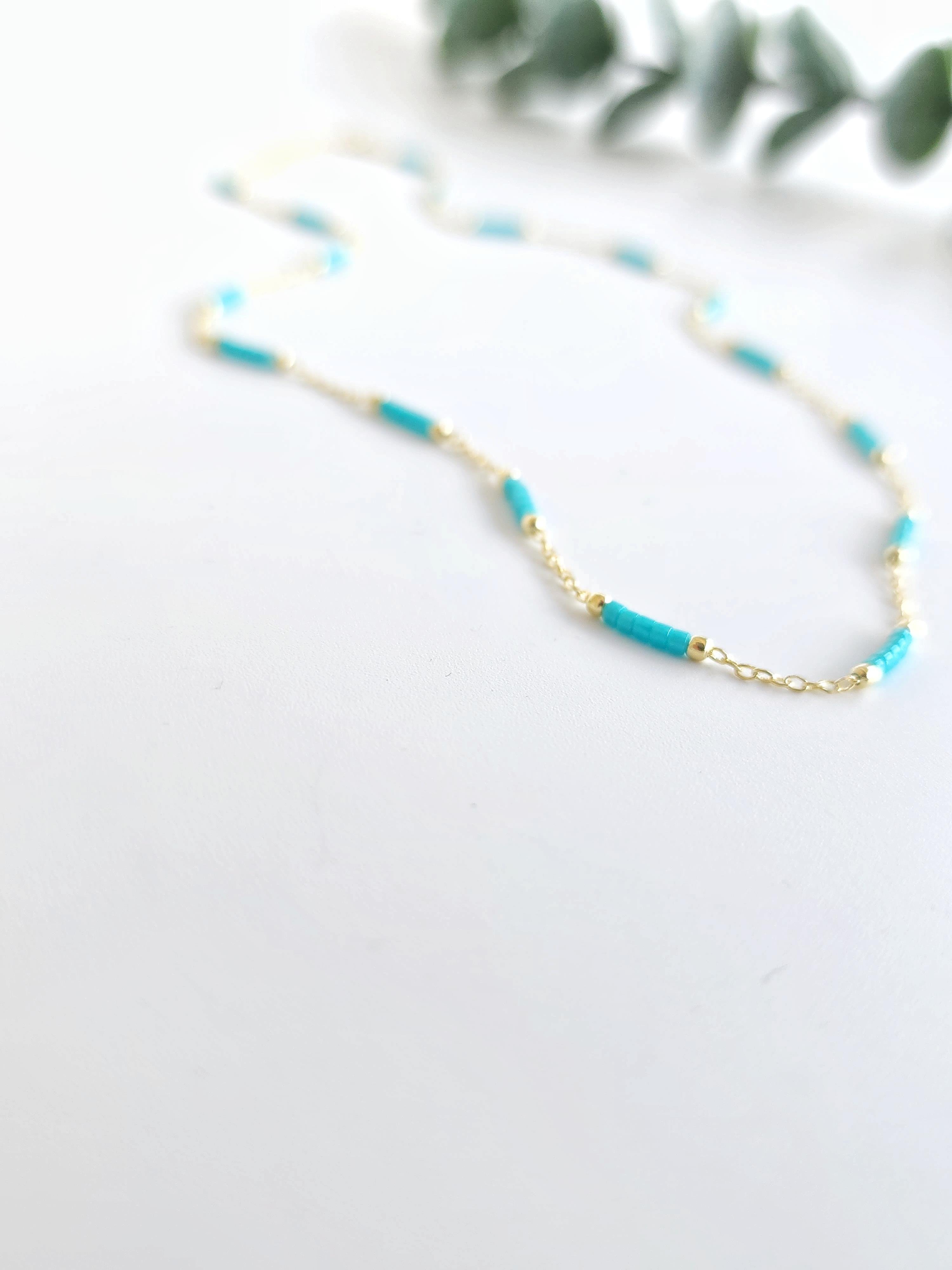 Doğal Taş Zincir Kolye