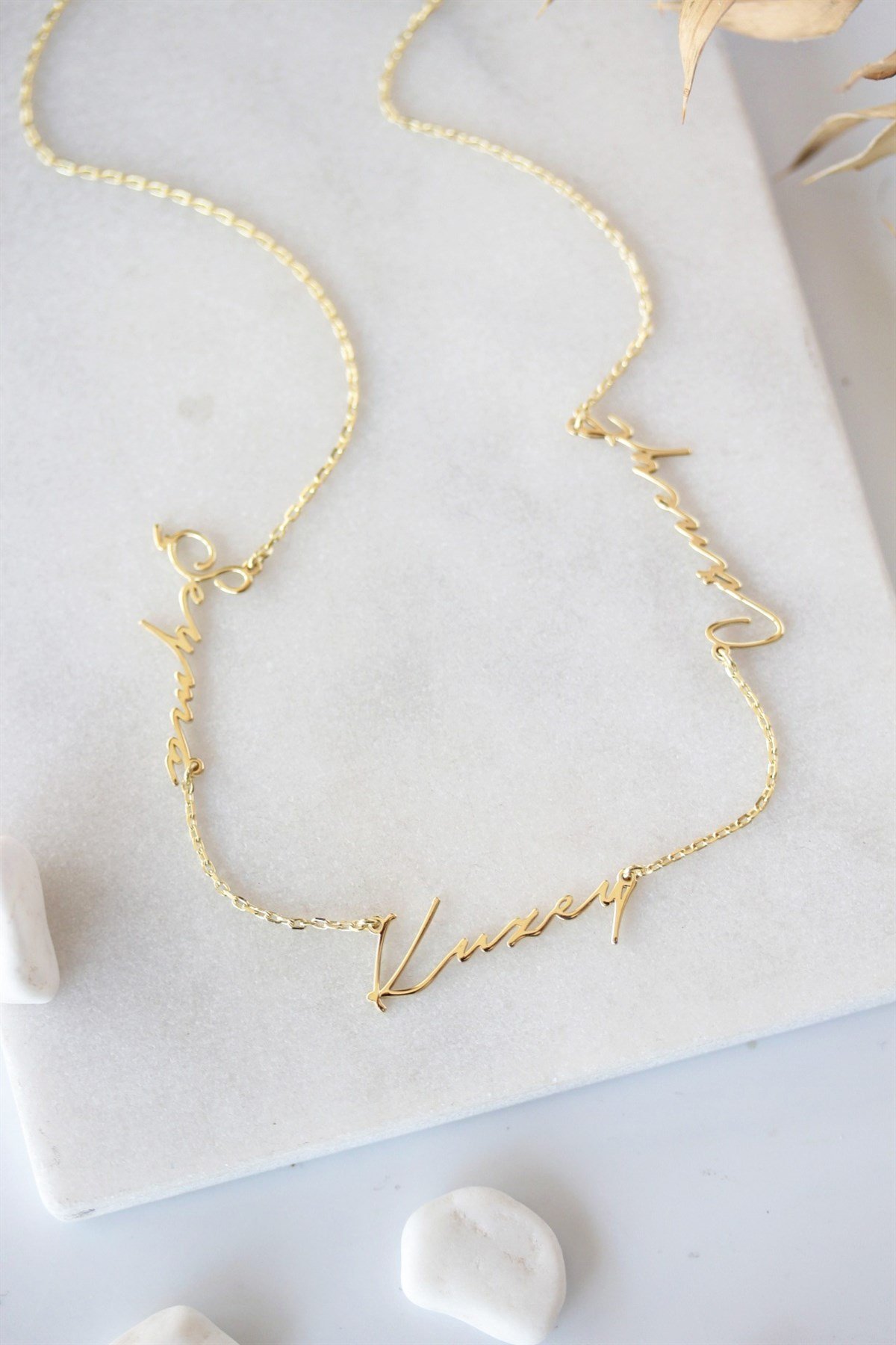 El Yazısı 3 İsim Kolye