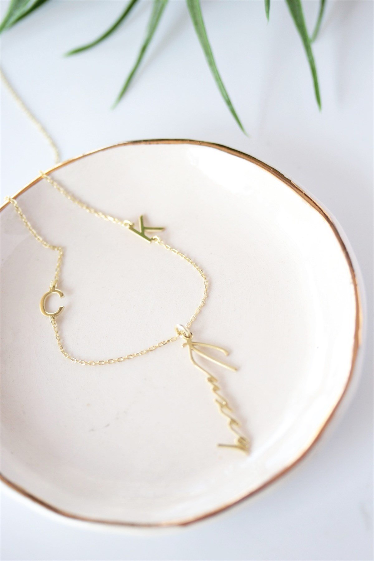 El Yazısı İsim Harf Kolye