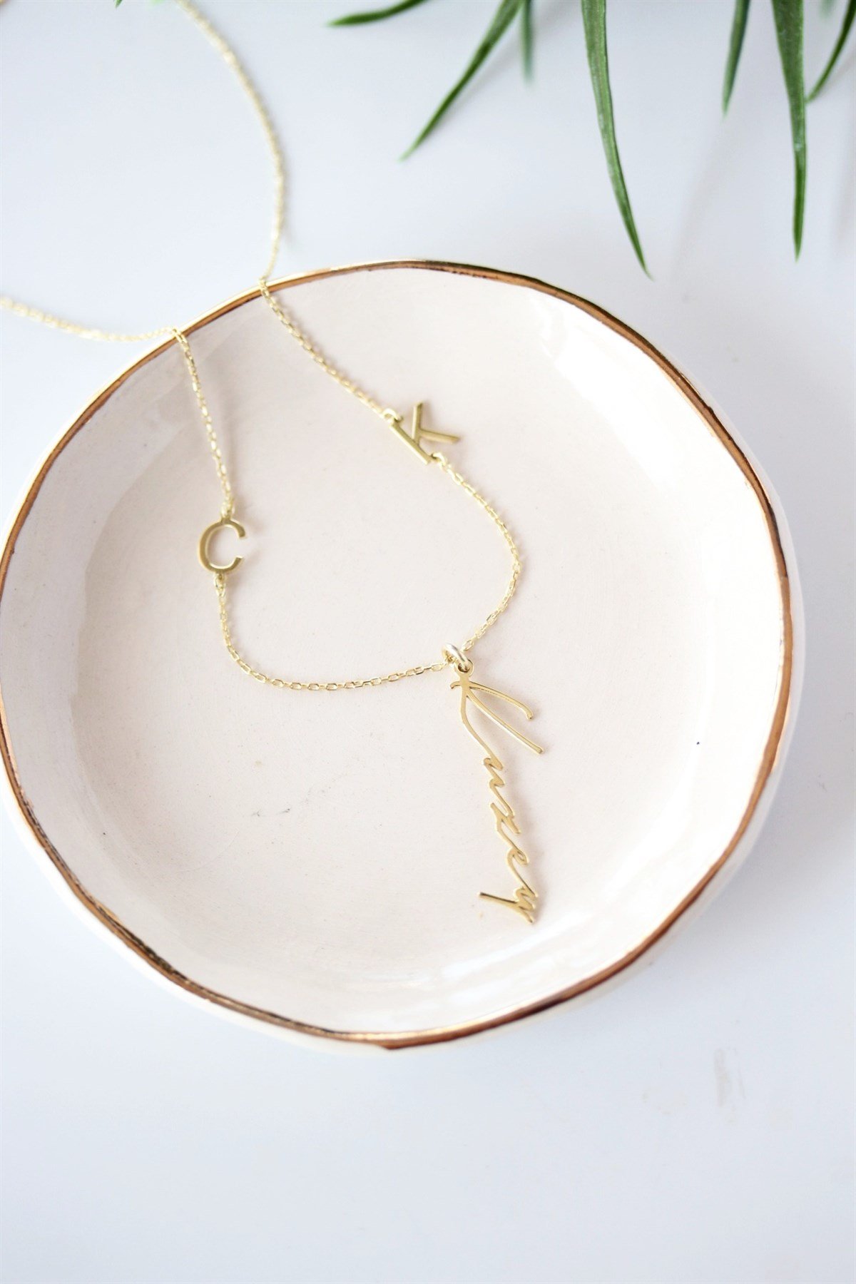 El Yazısı İsim Harf Kolye