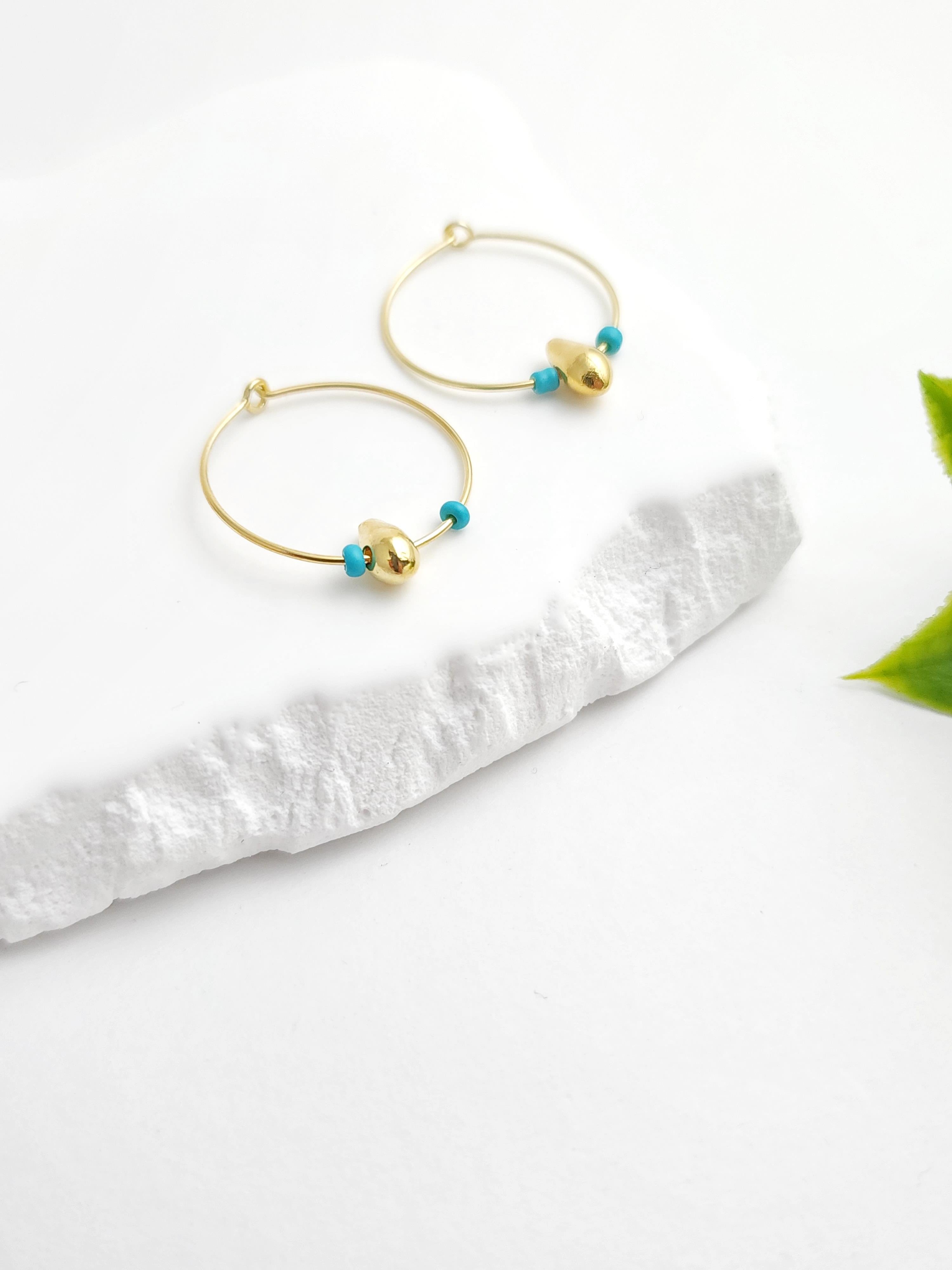 İnce Damla Halka Küpe