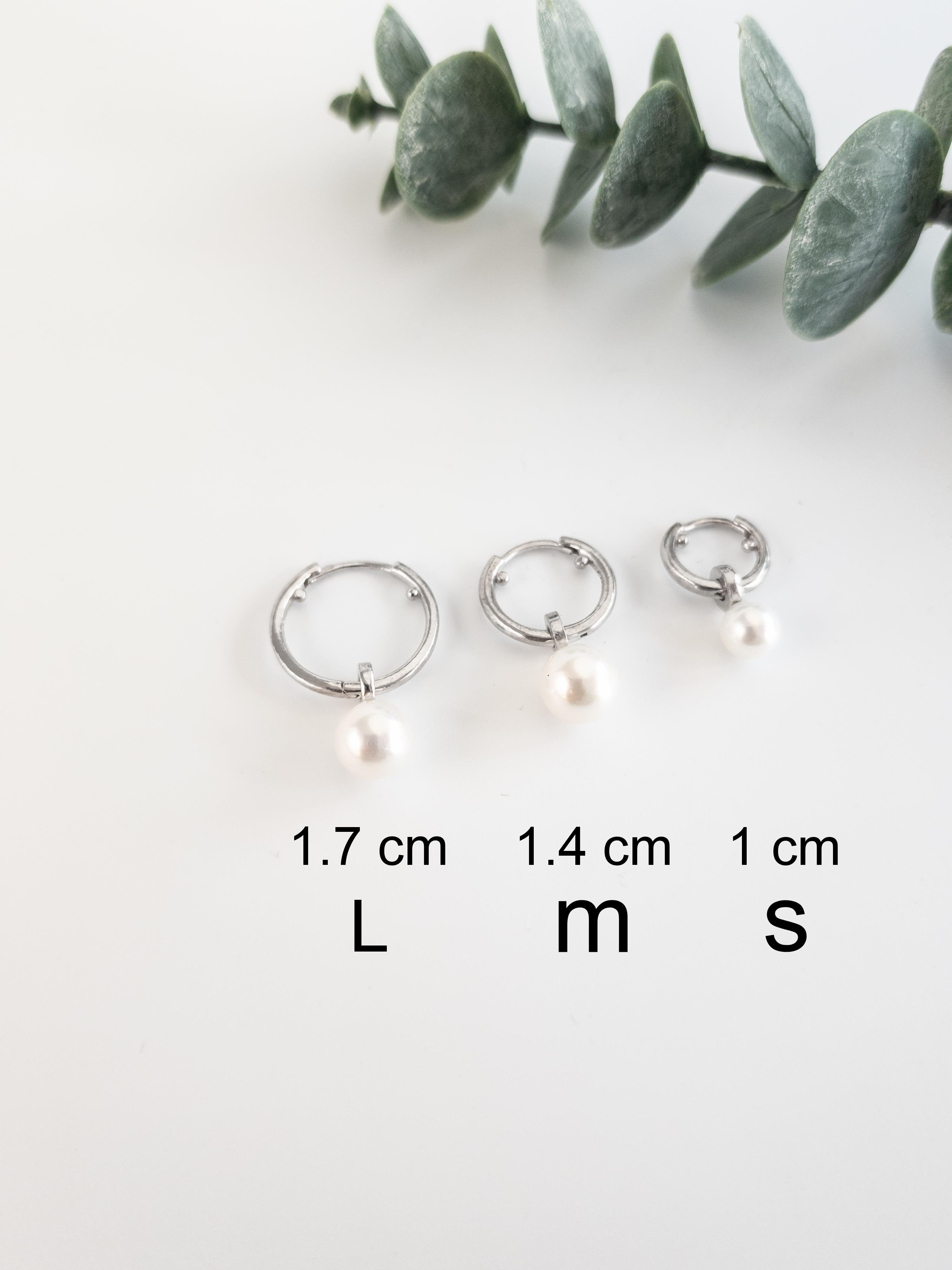 İnci Halka Küpe (  M )