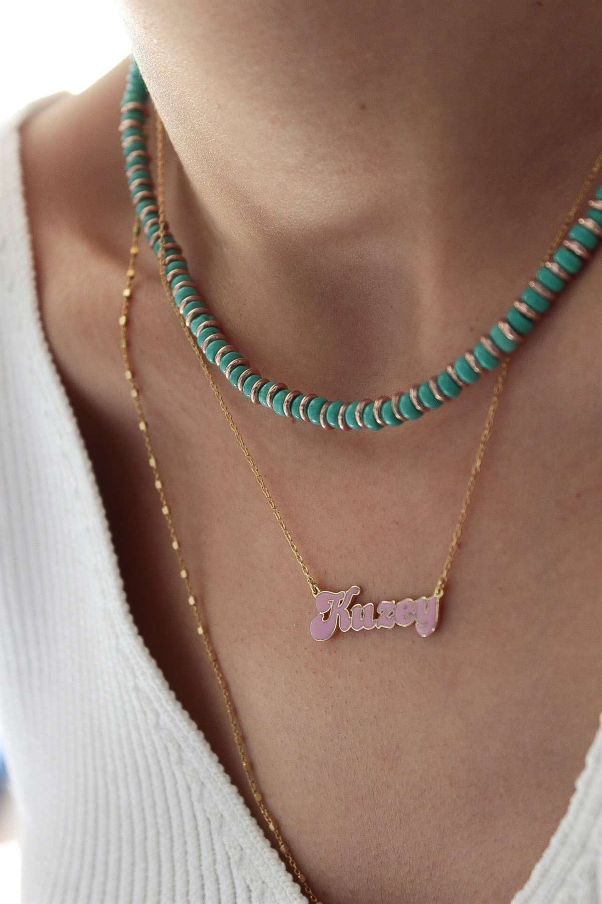 İsim Kolye ( Pembe )