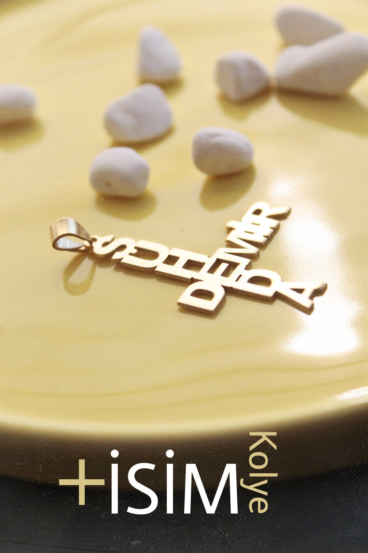 İsim Kolye 2 isim ( Tek Uç )