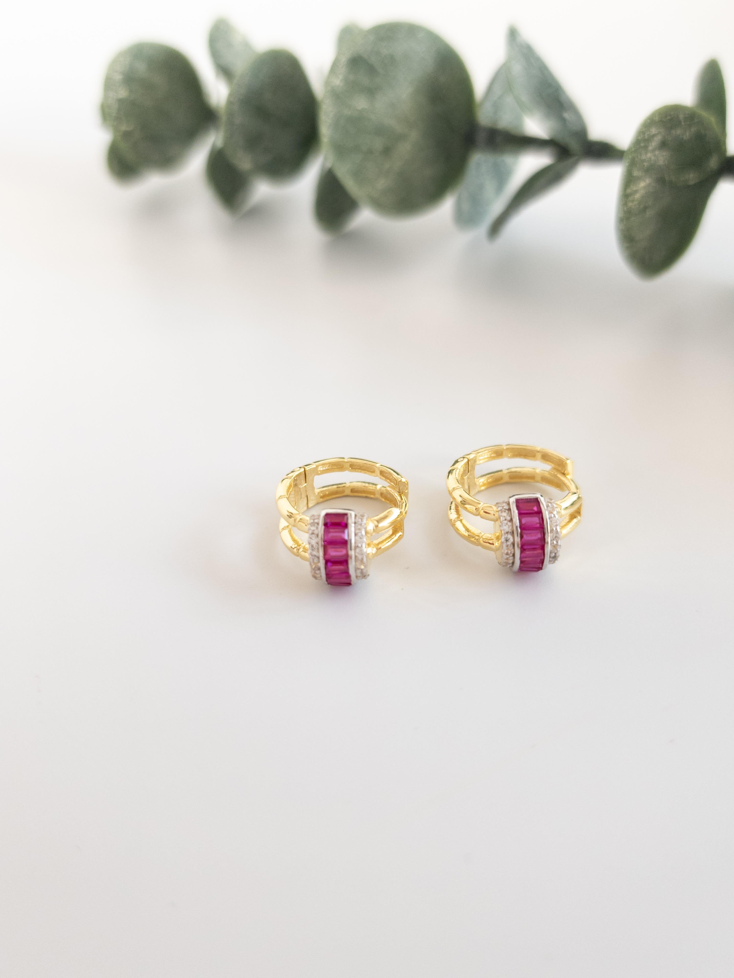 İtalyan Baget 2 Doğal Taş Küpe