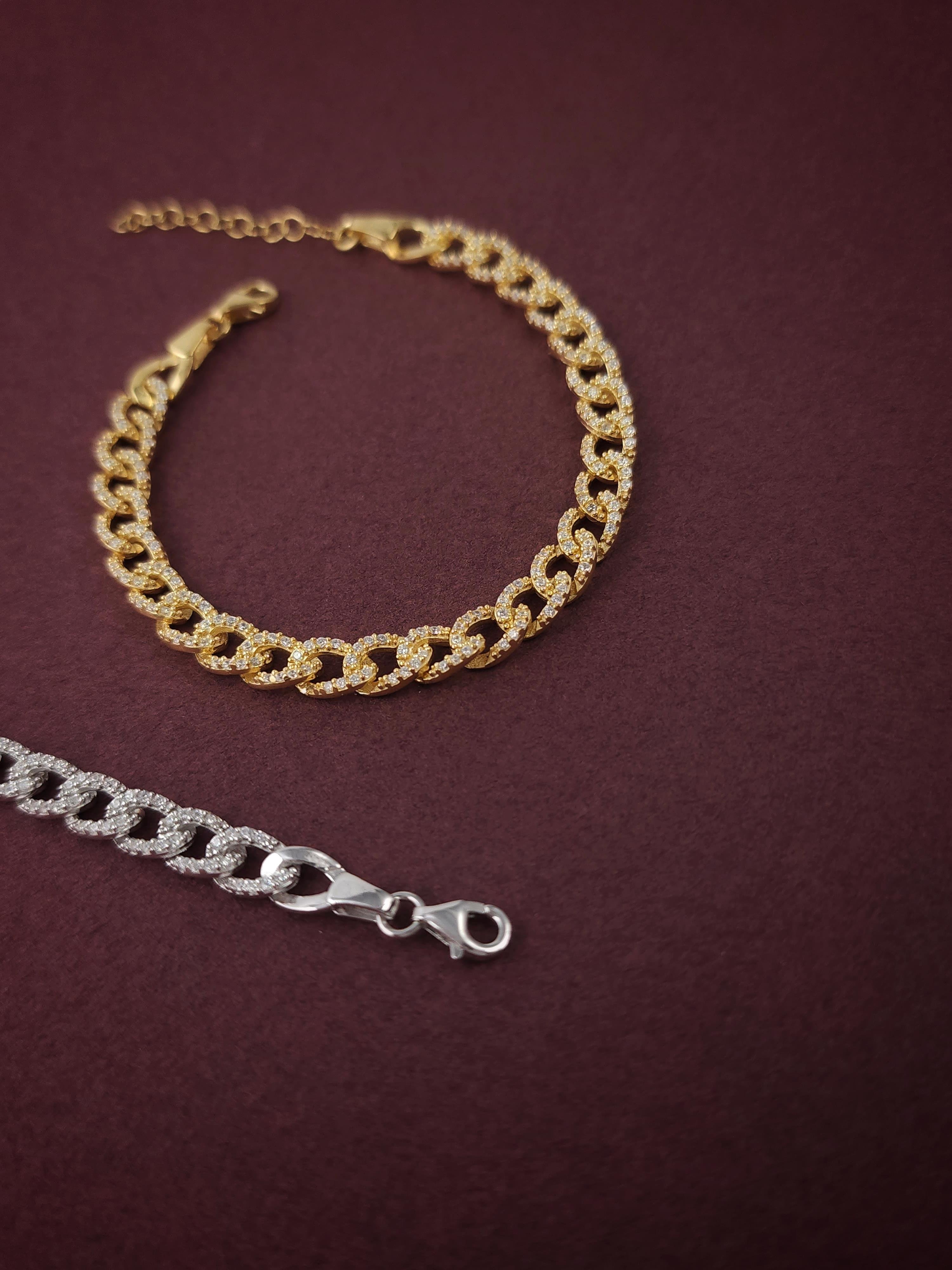 İtalyan Chain Küba Bileklik