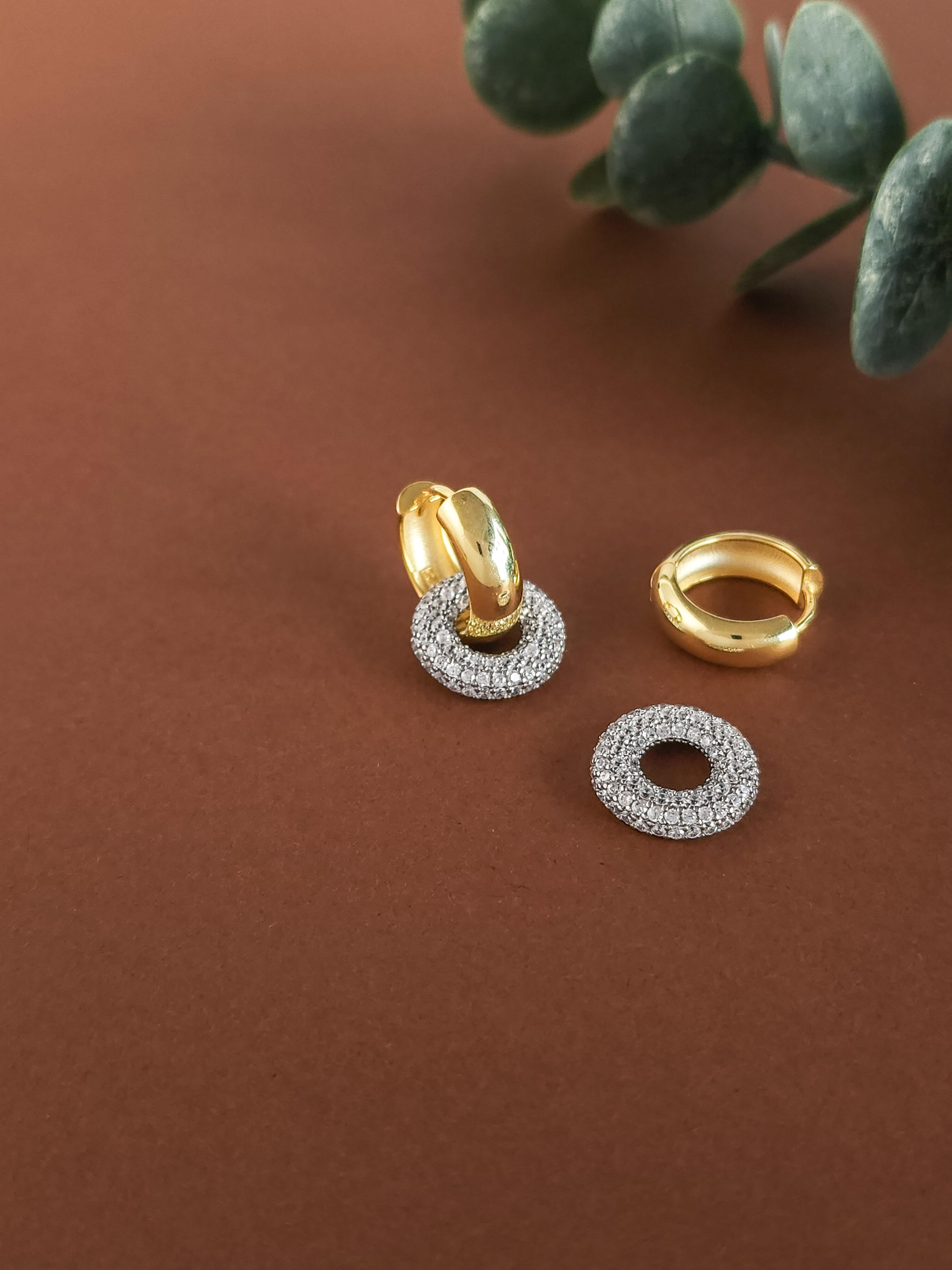 İtalyan Charm Halka Küpe