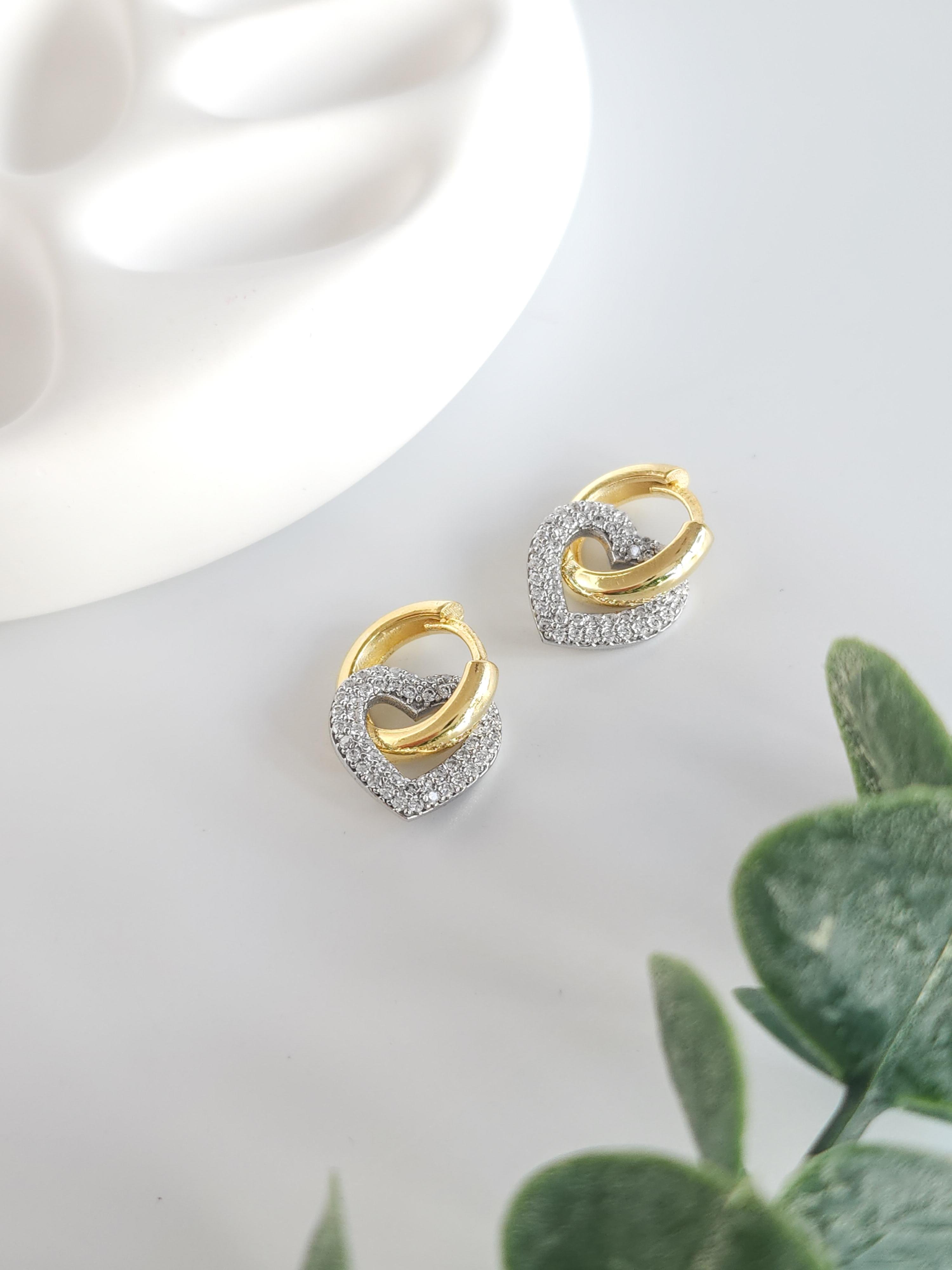 İtalyan Charm Kalp Küpe