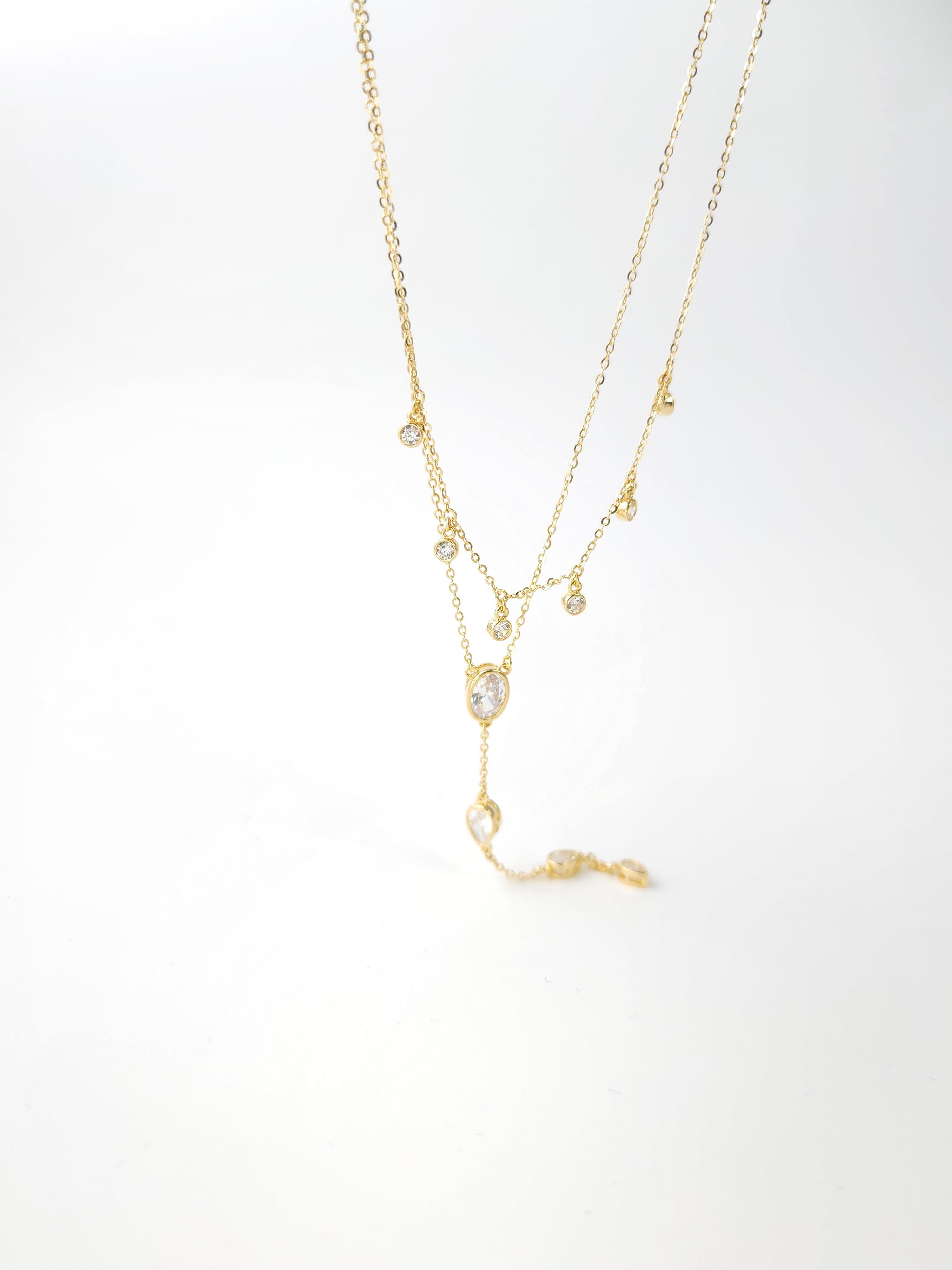 İtalyan Çift Sıra Shakira Kolye