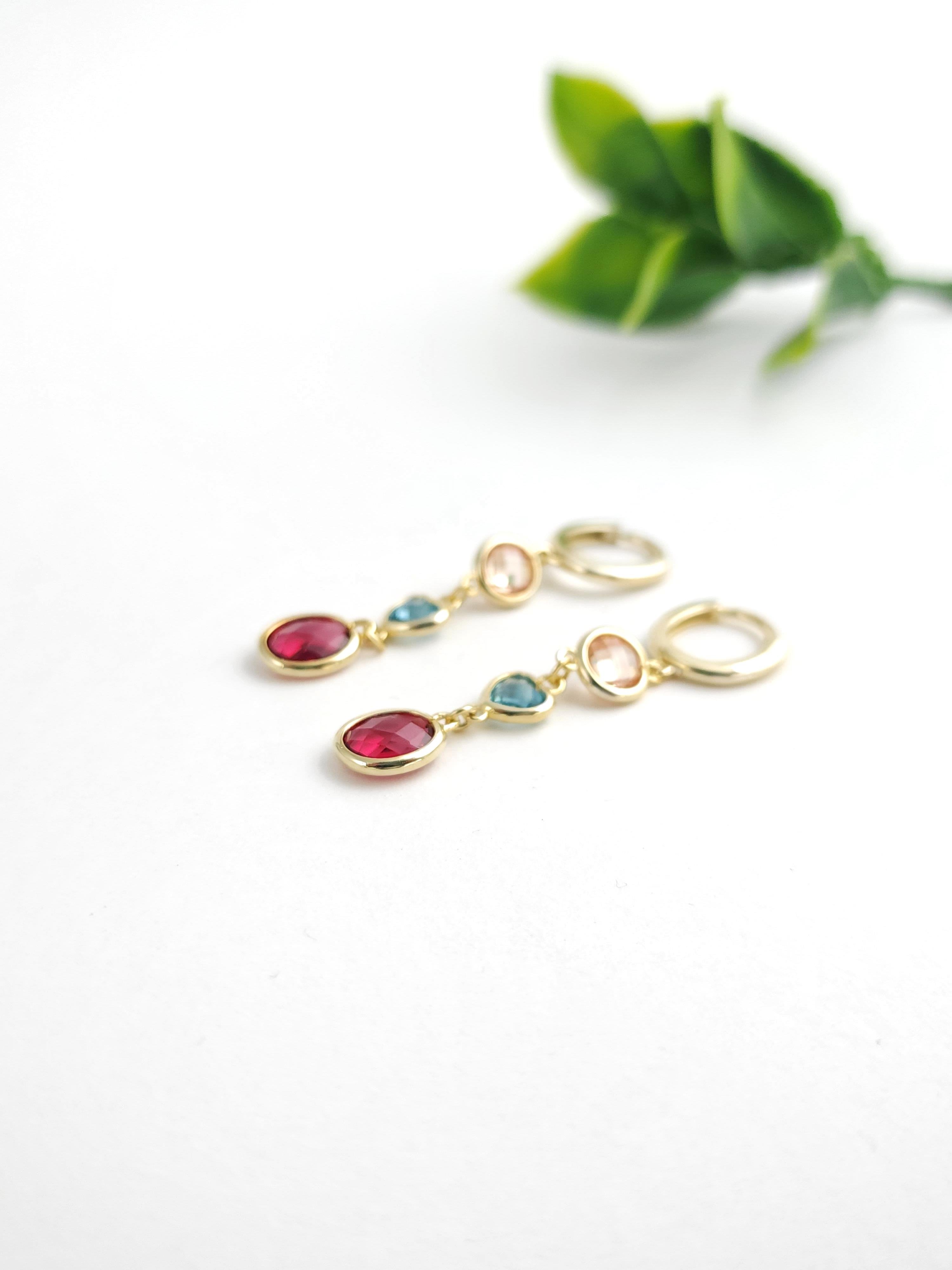 İtalyan Doğal Taş 2 Küpe