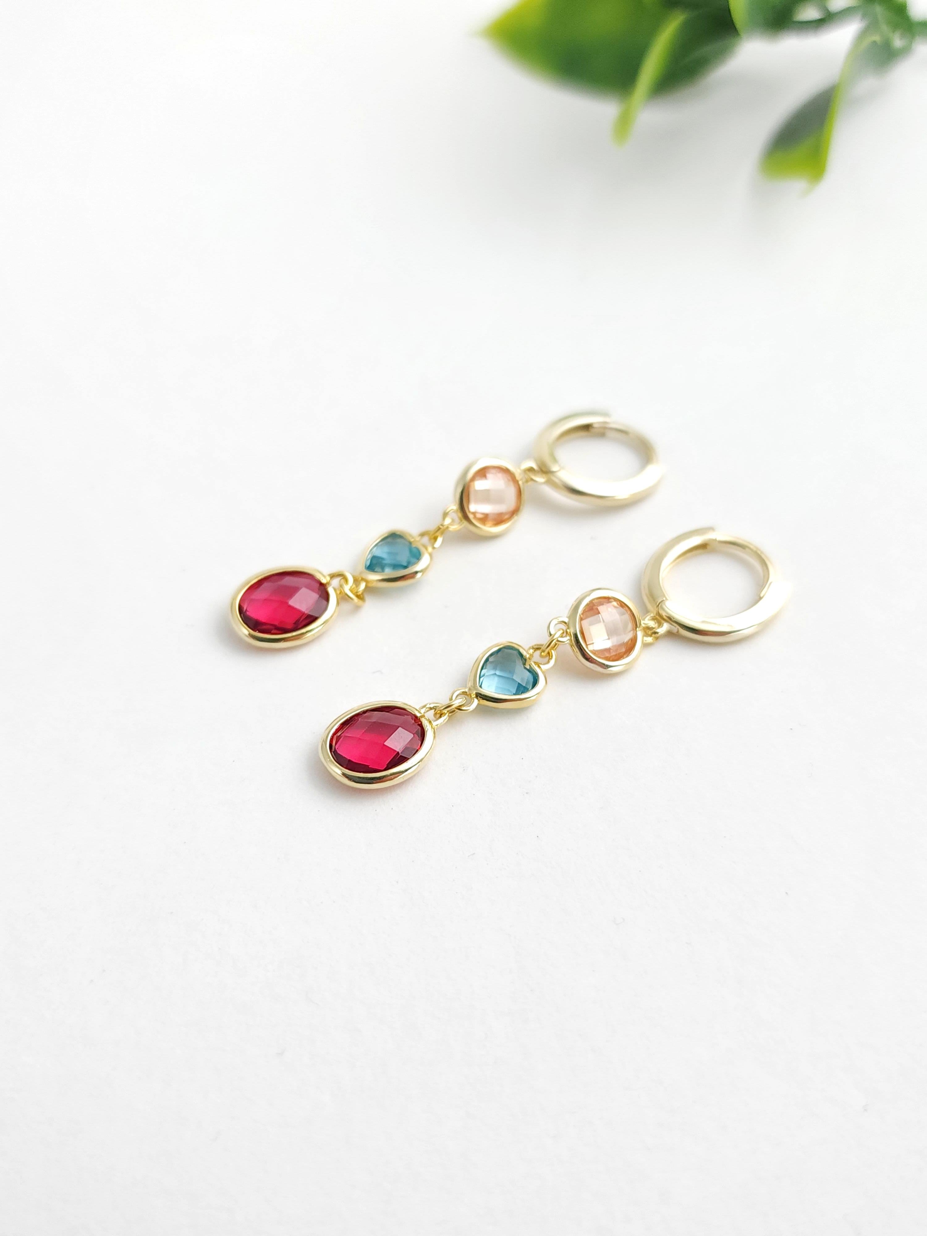 İtalyan Doğal Taş 2 Küpe