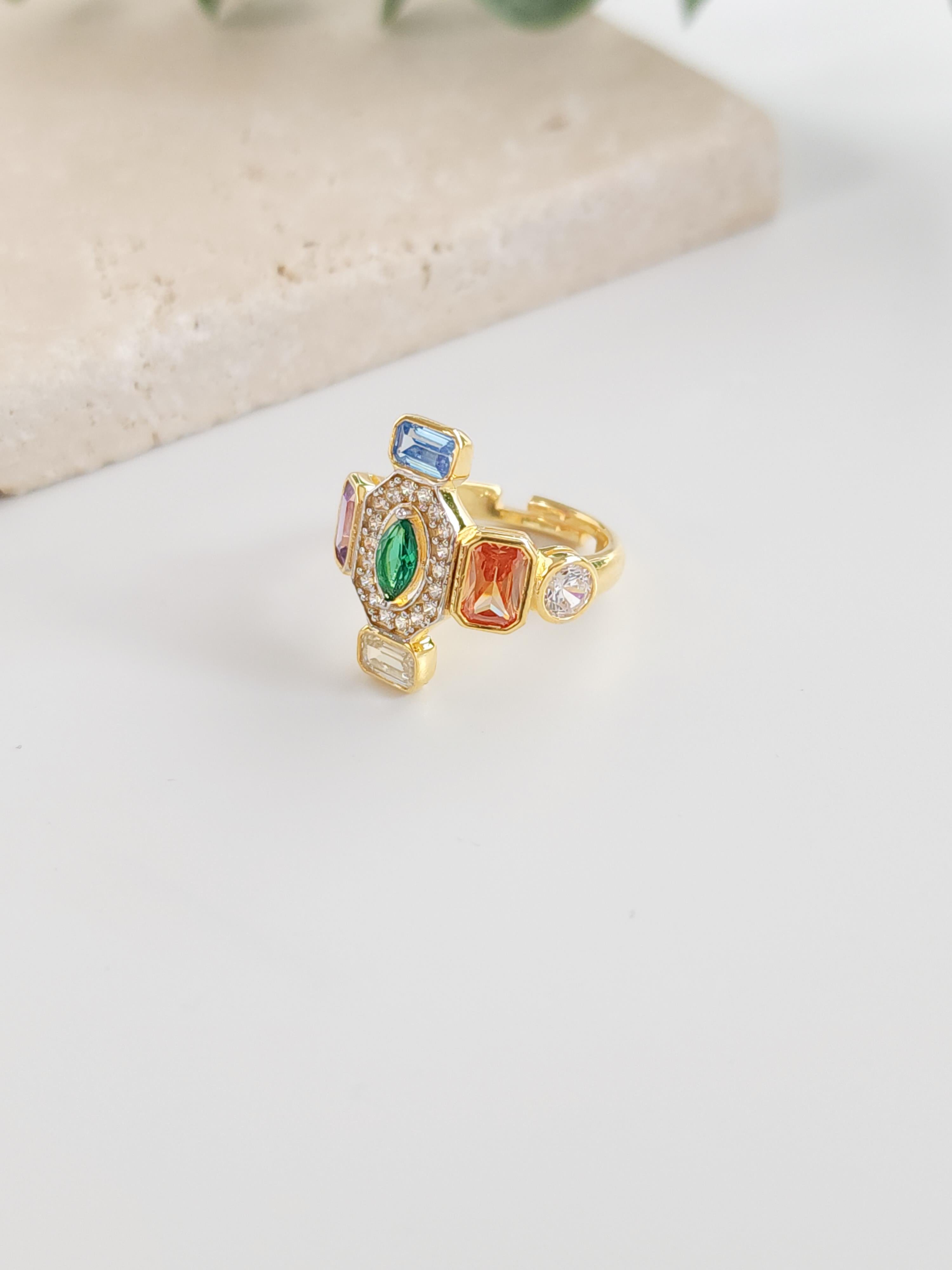 İtalyan Doğal Taş Yüzük