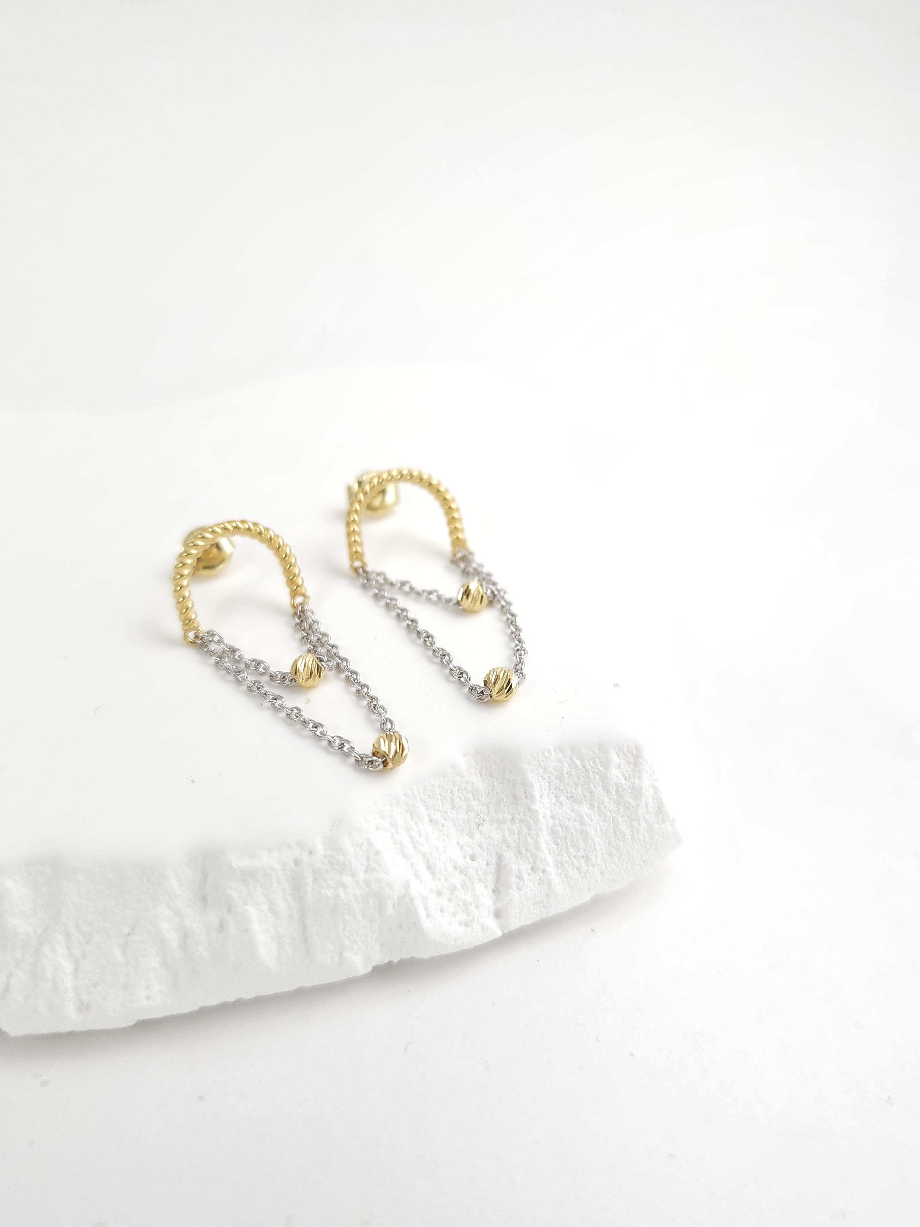 İtalyan Dorika Zincir Küpe