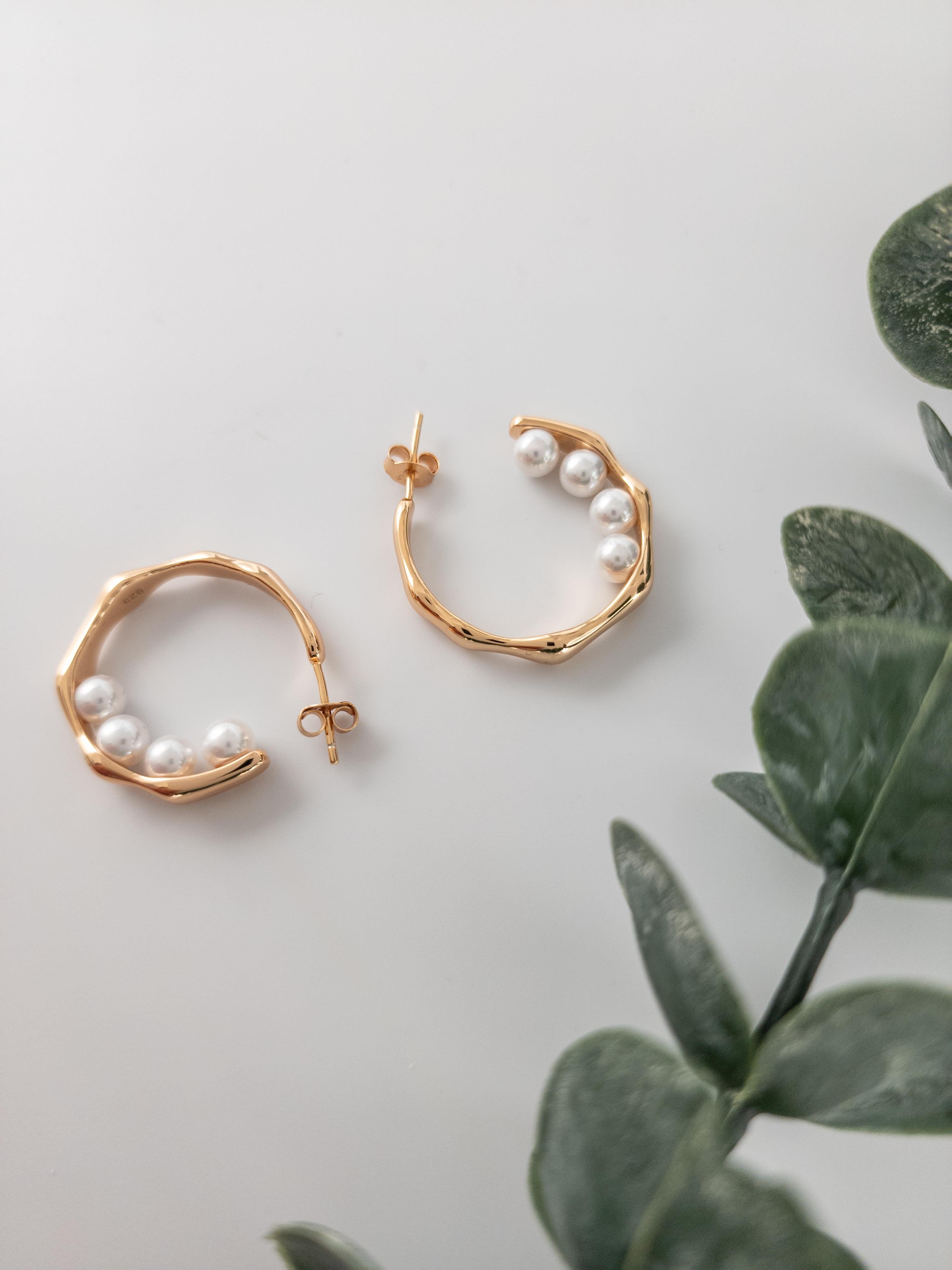 İtalyan İnci Kemik Küpe