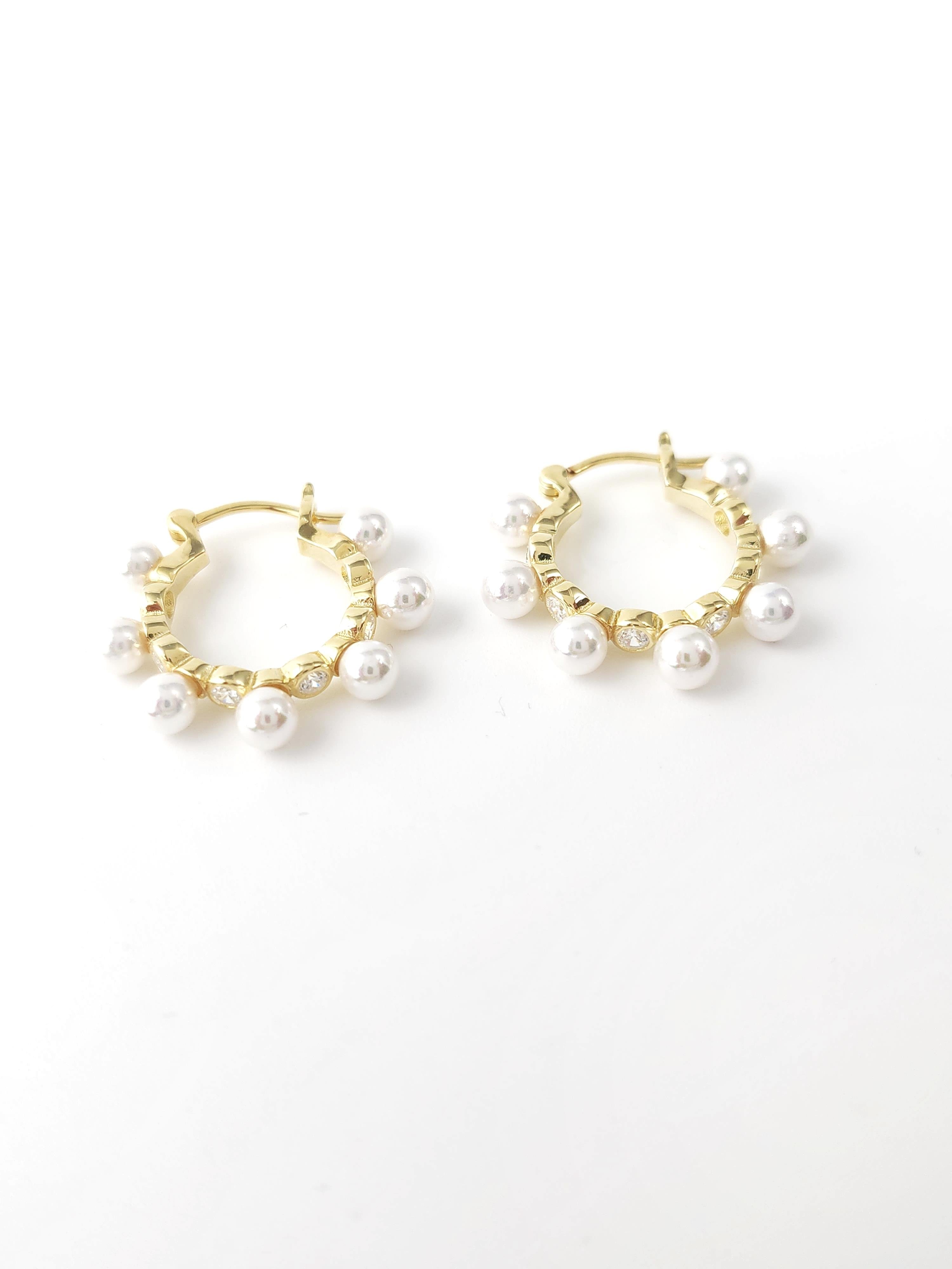 İtalyan İnci Tasarım Küpe