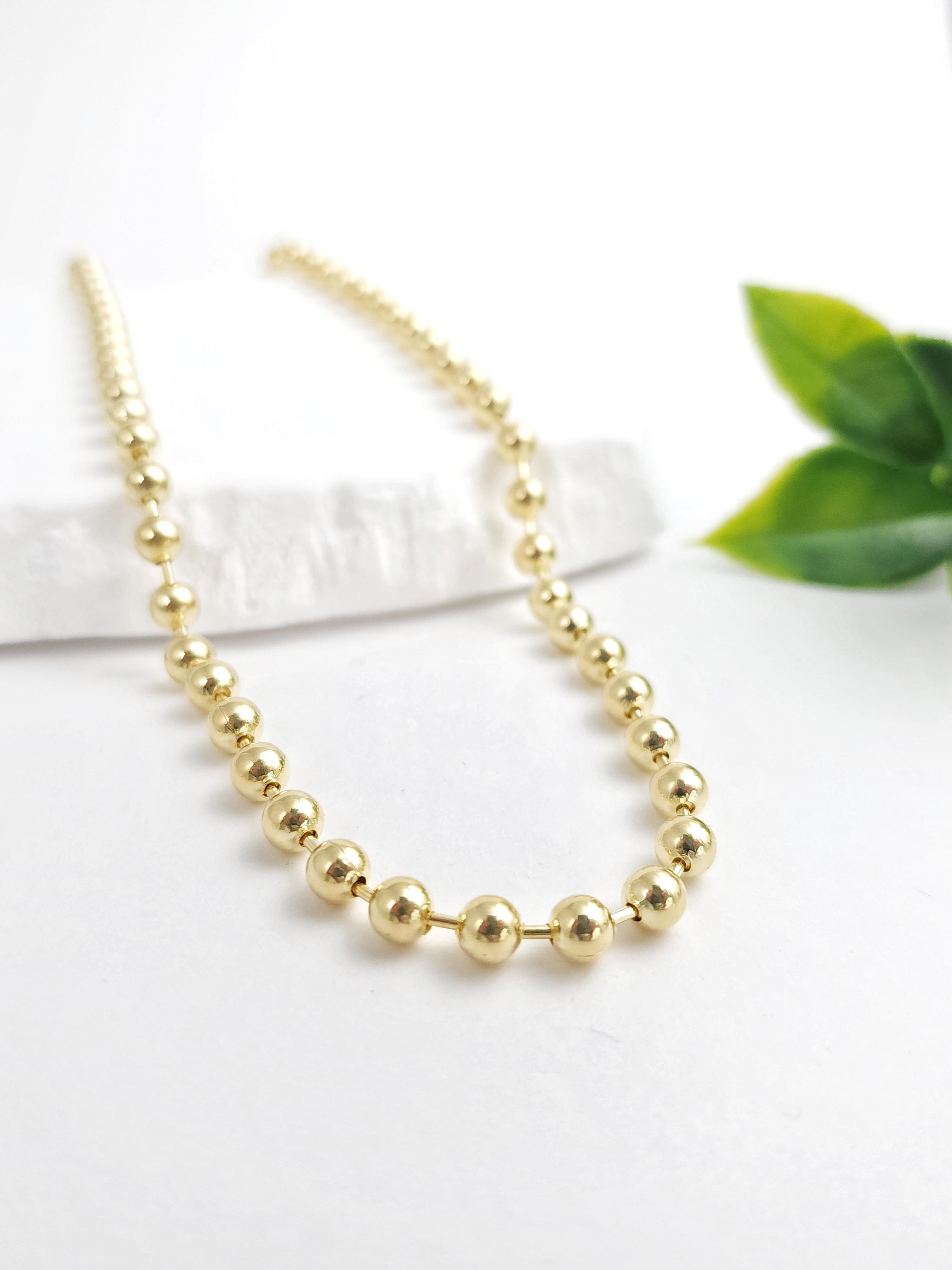 İtalyan Kalın Top Zincir ( 40 cm )