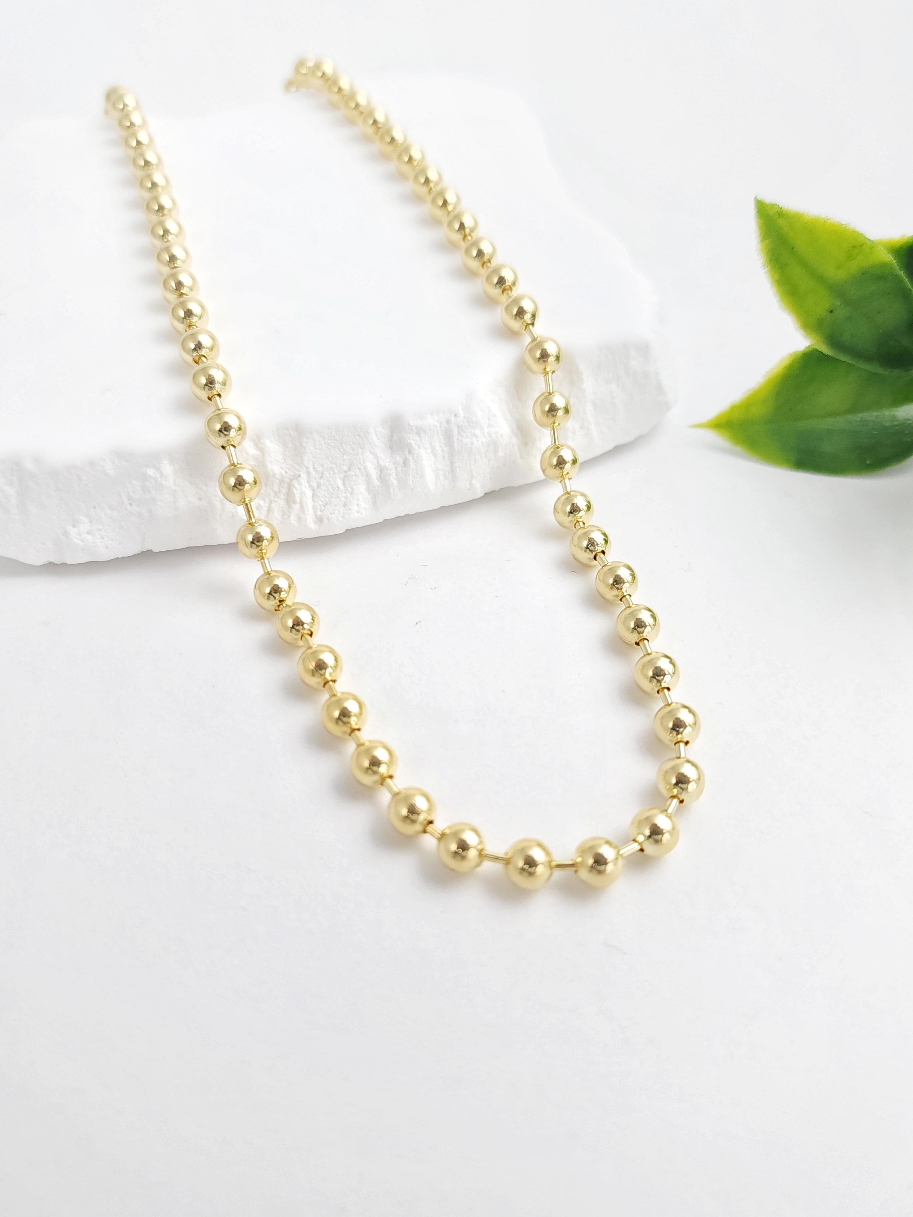 İtalyan Kalın Top Zincir ( 45 cm )