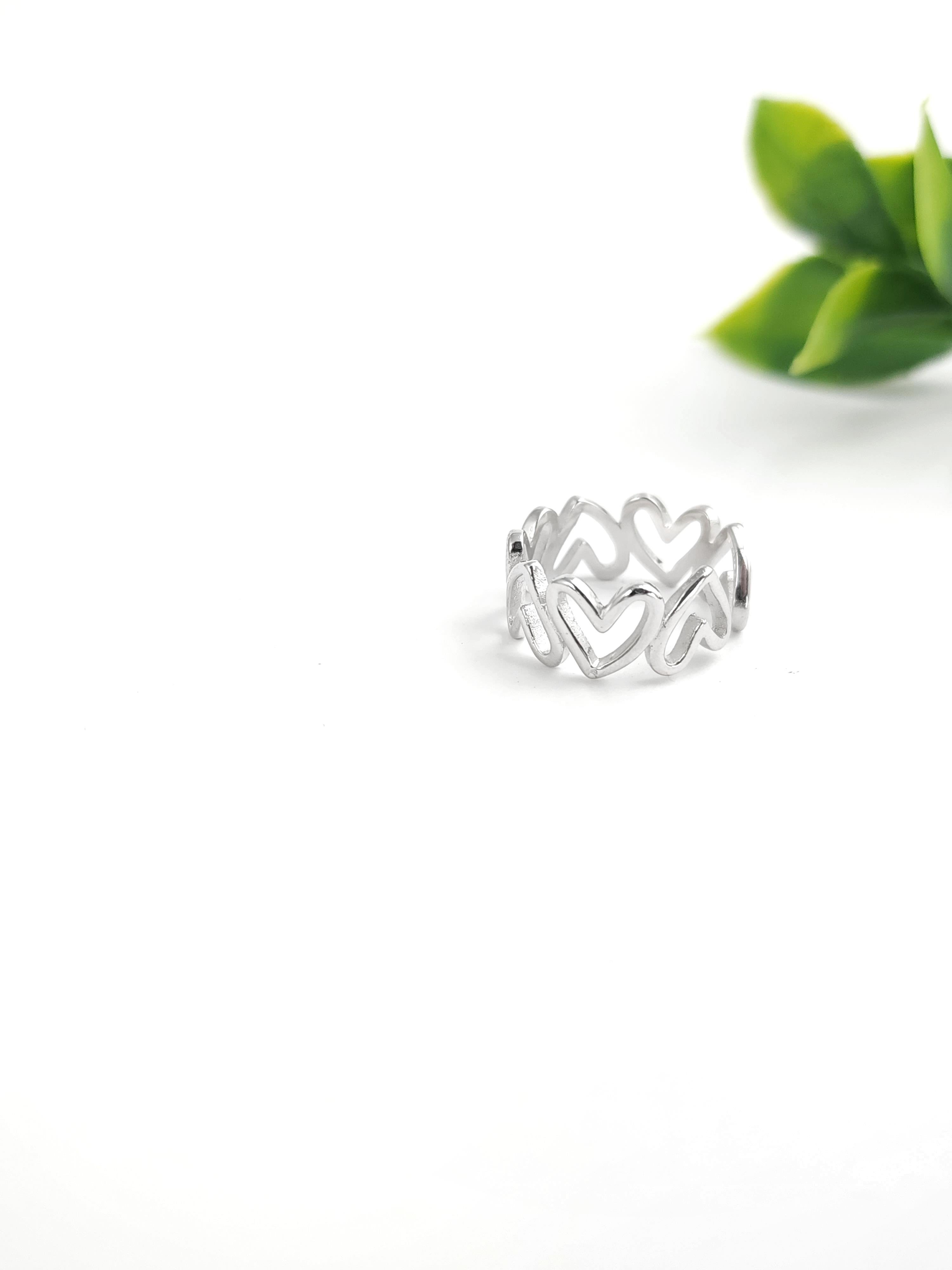 İtalyan Kalp Yüzük 