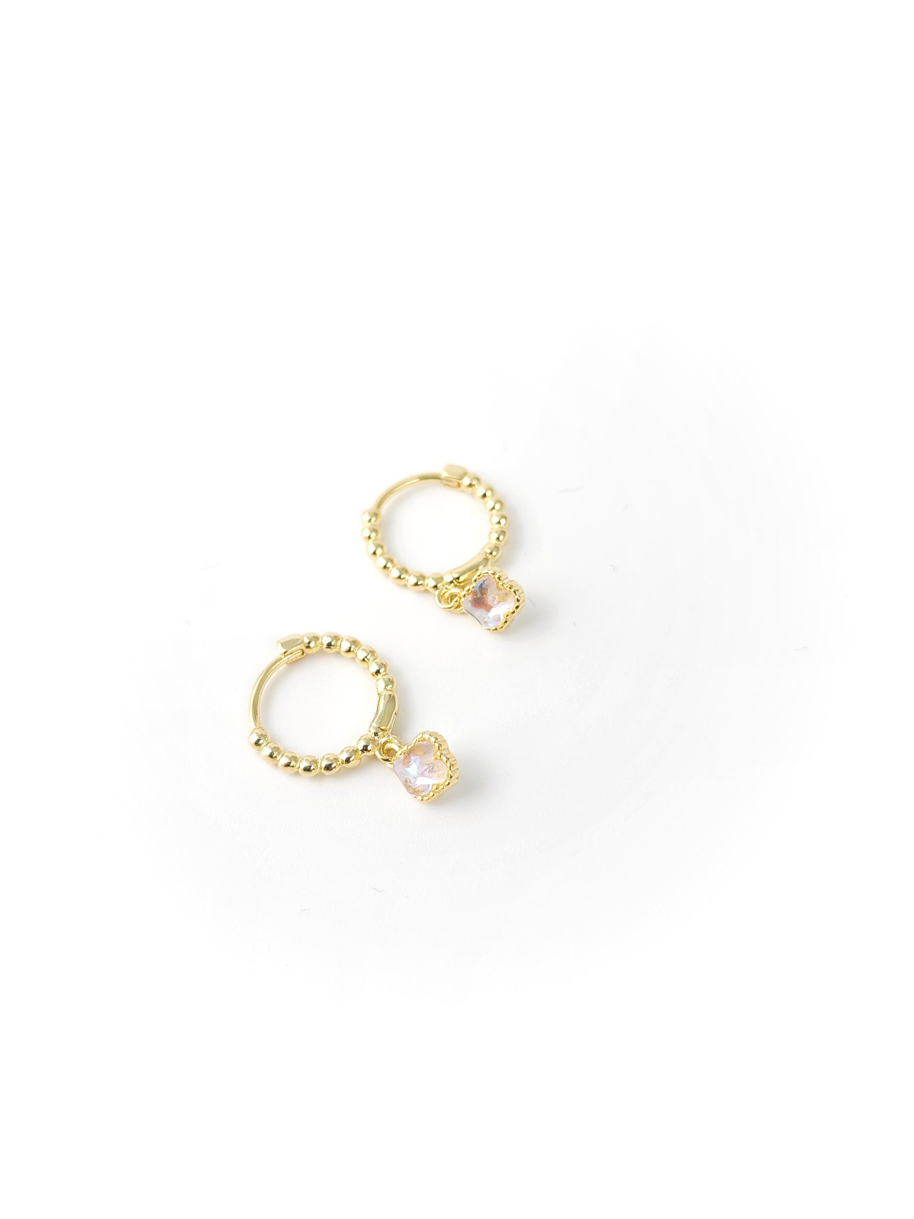 İtalyan Kristal Minimal Halka Küpe