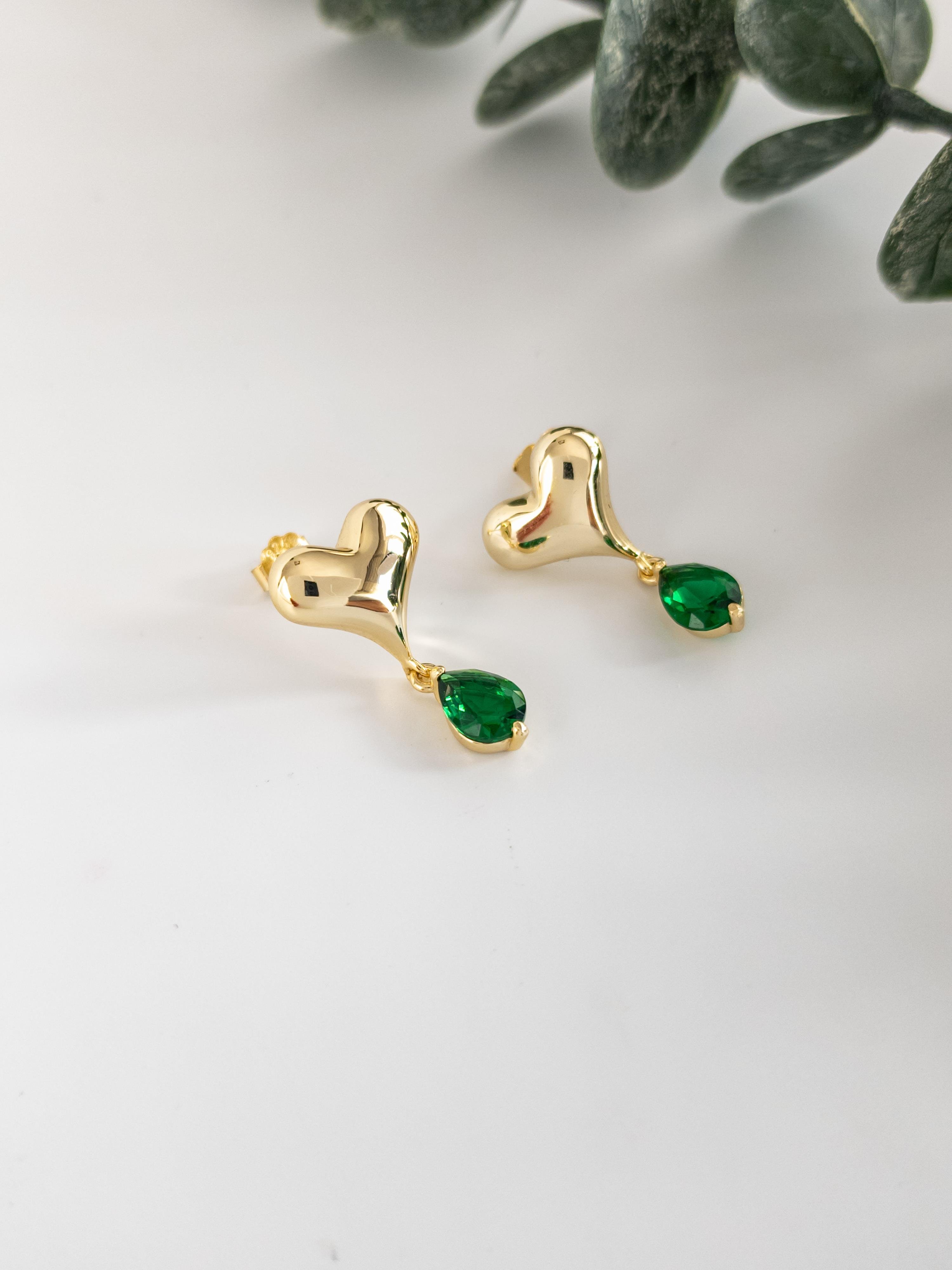 İtalyan Tasarım Kalp Küpe