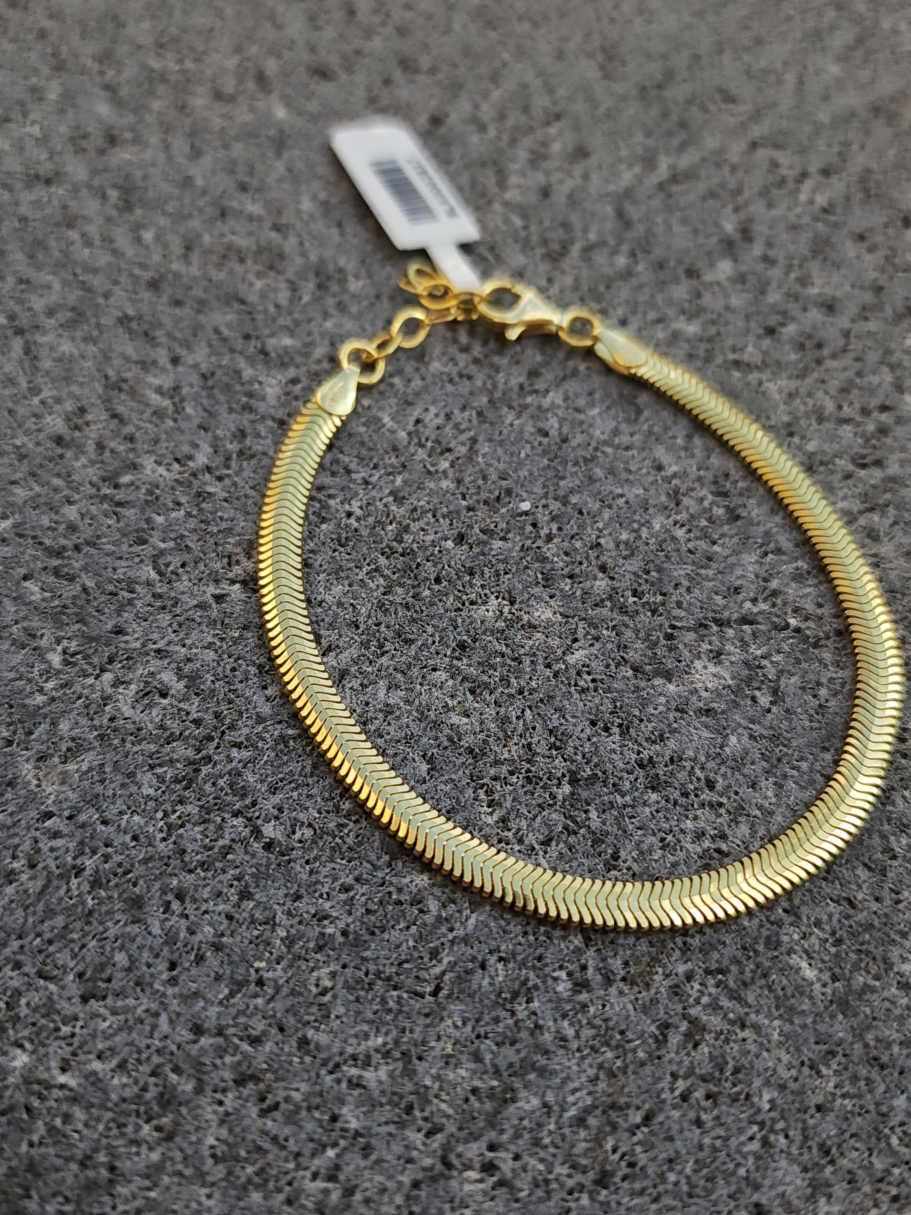 İtalyan Yassı Zincir Bileklik