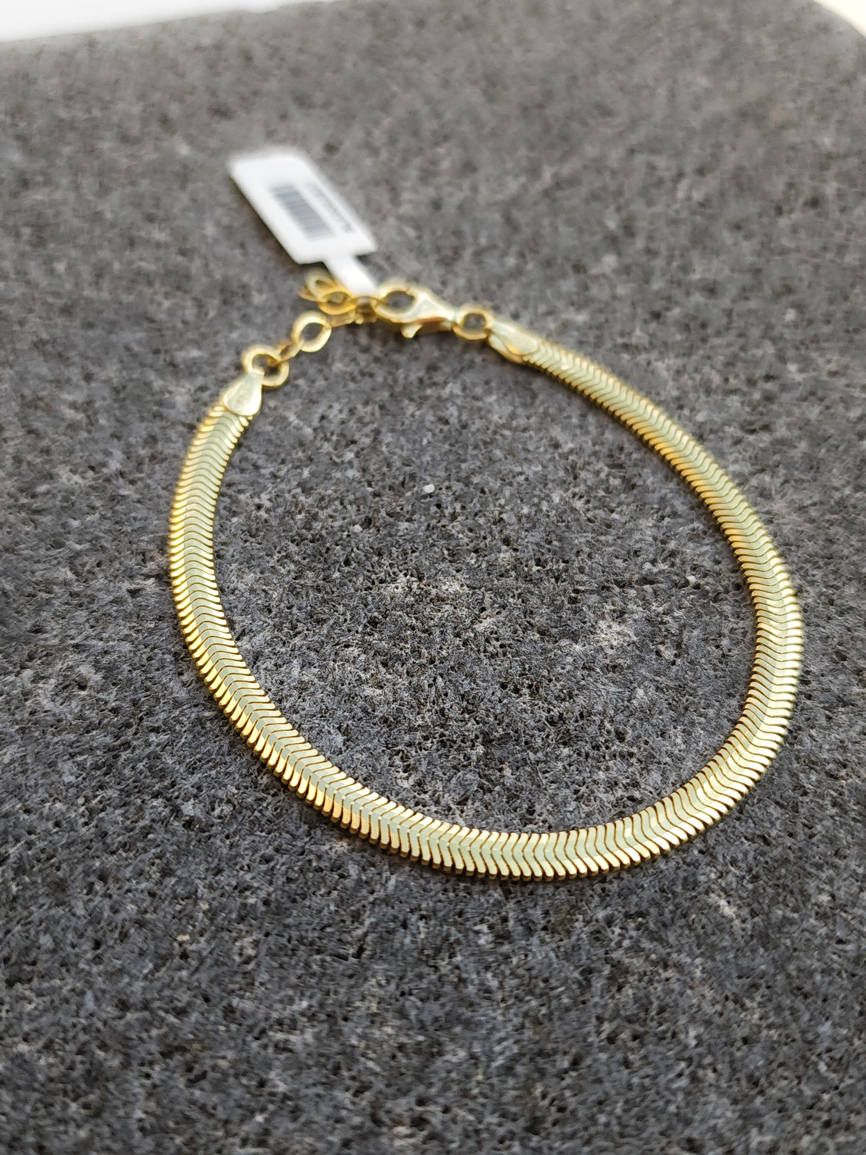 İtalyan Yassı Zincir Bileklik