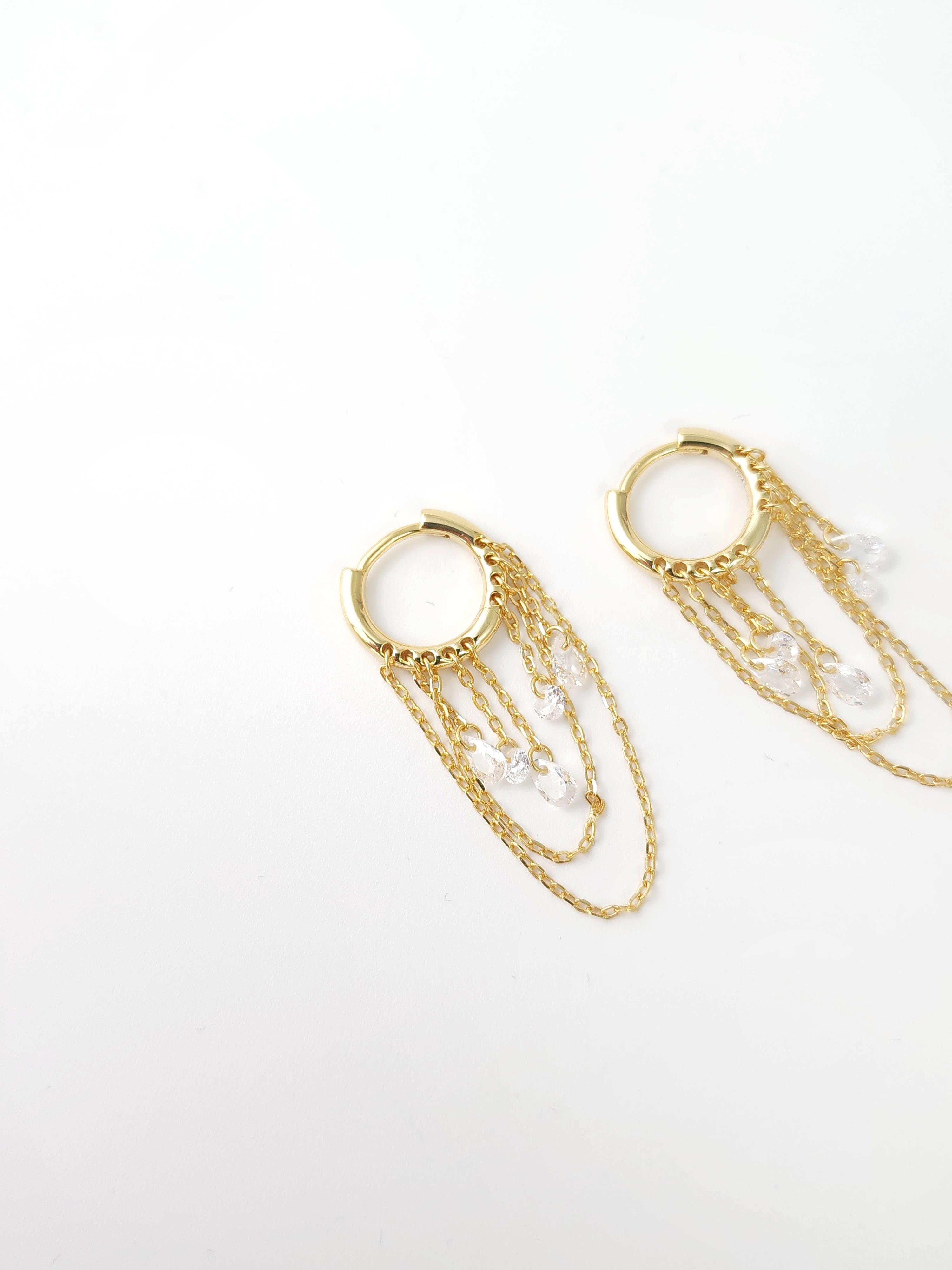 İtalyan Zirkon Halka Küpe