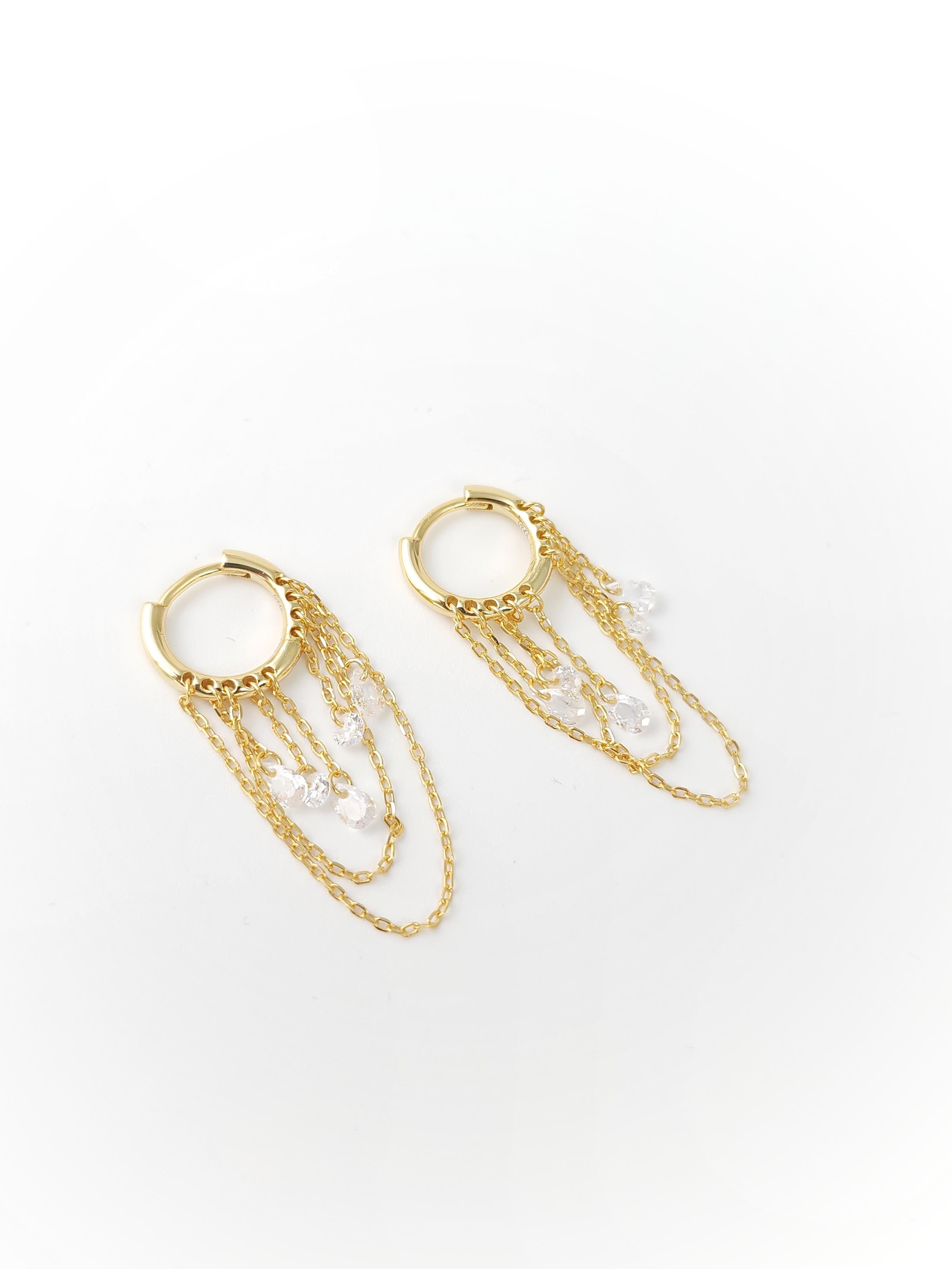 İtalyan Zirkon Halka Küpe