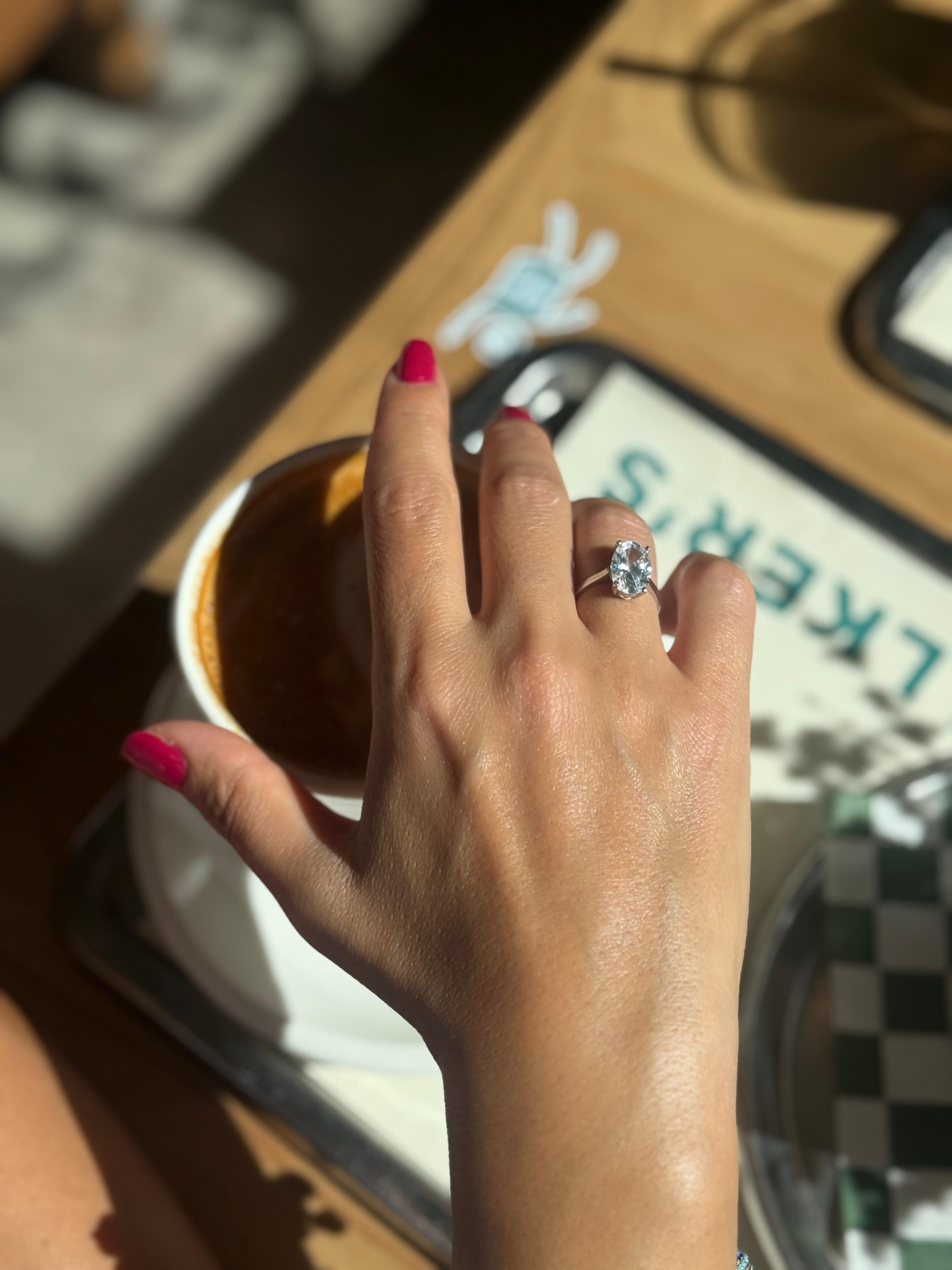 İtalyan Zirkon Tektaş Yüzük