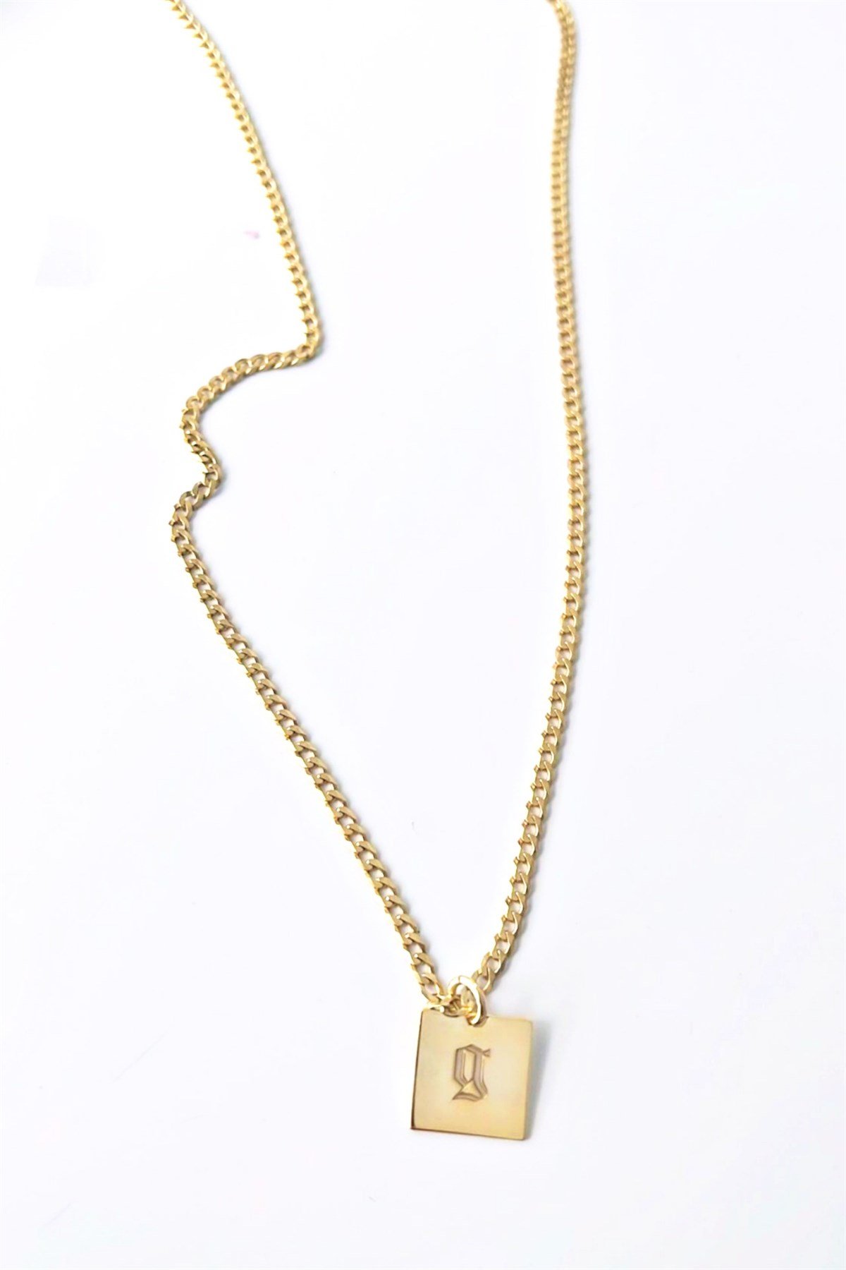 Kalın Zincir Harf Kolye