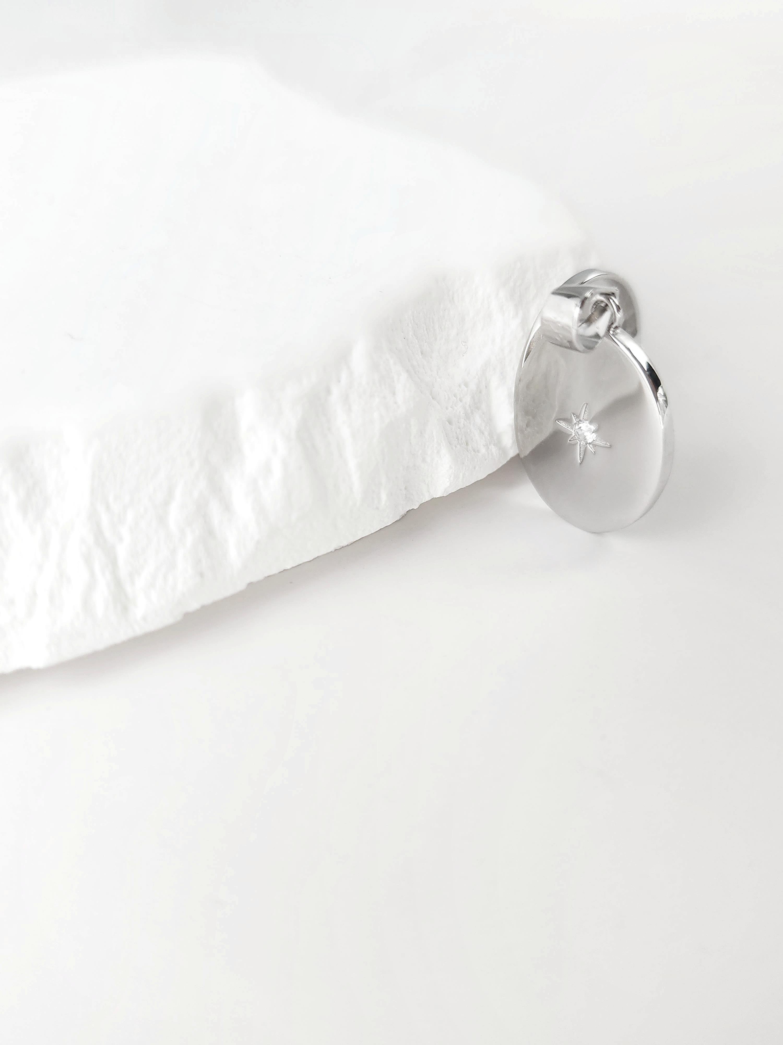 Kutup Yıldızı Kapaklı Kolye ( Tek Uç )