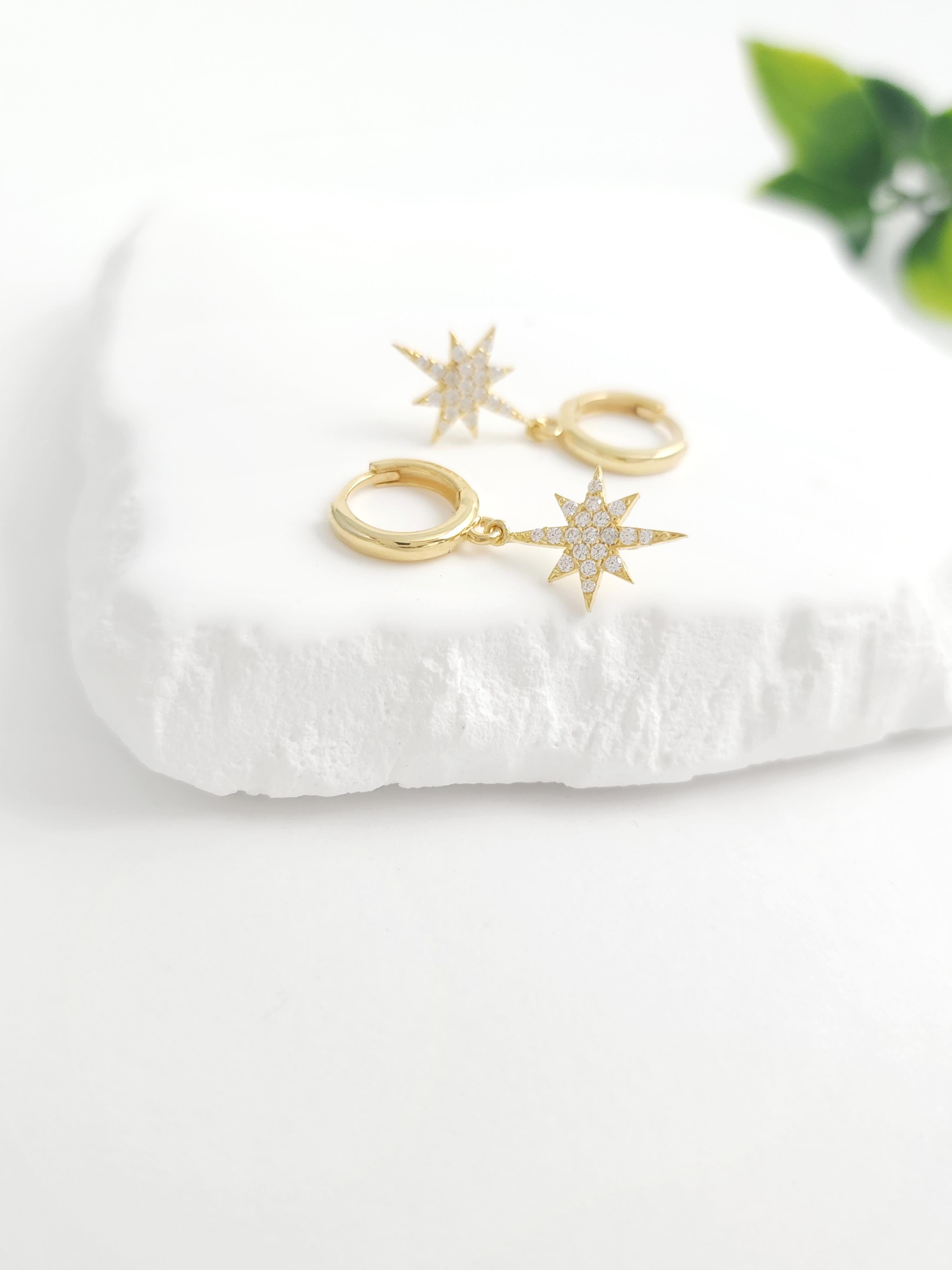 Kuzey Yıldızı Halka Küpe