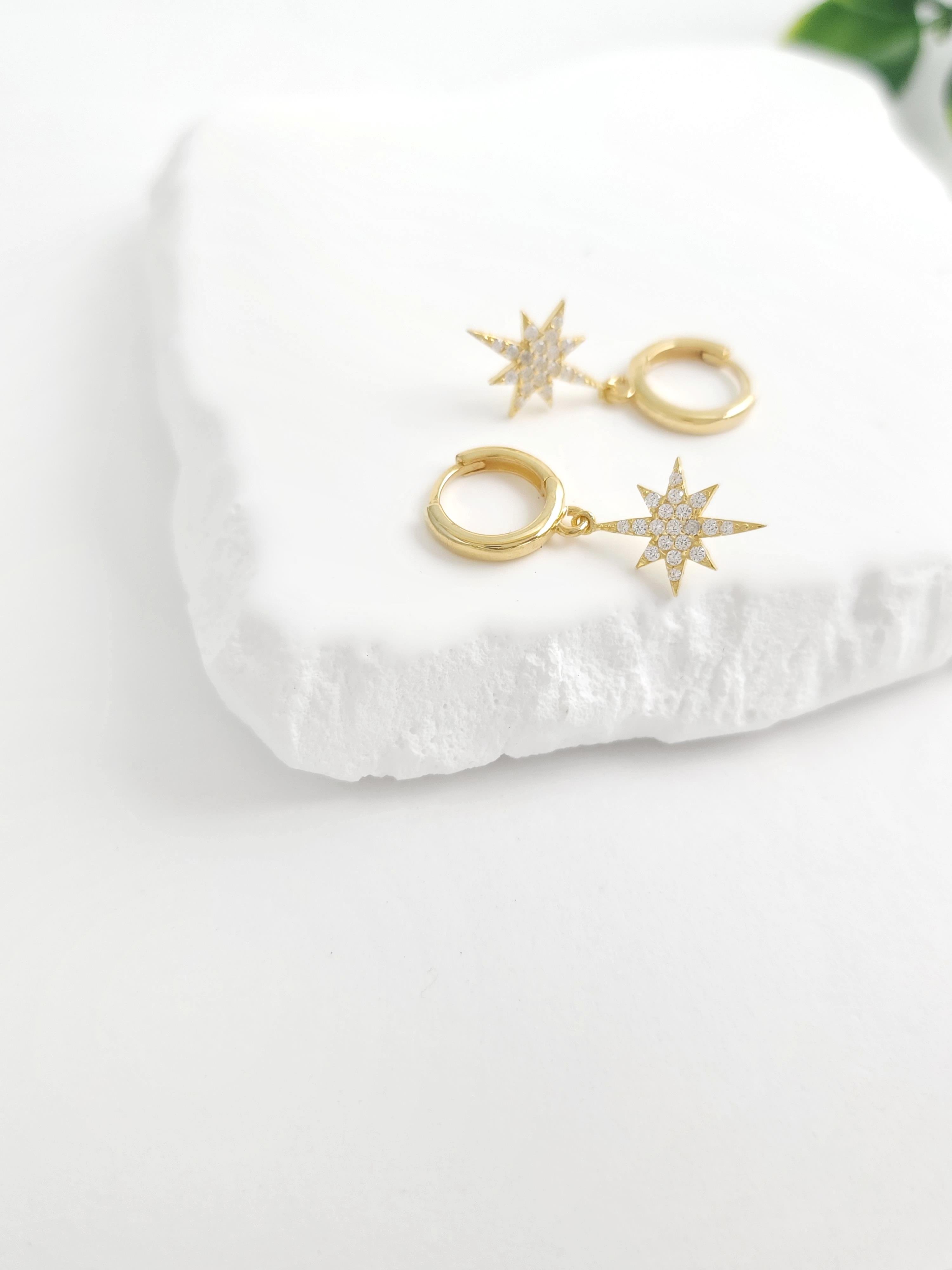 Kuzey Yıldızı Halka Küpe