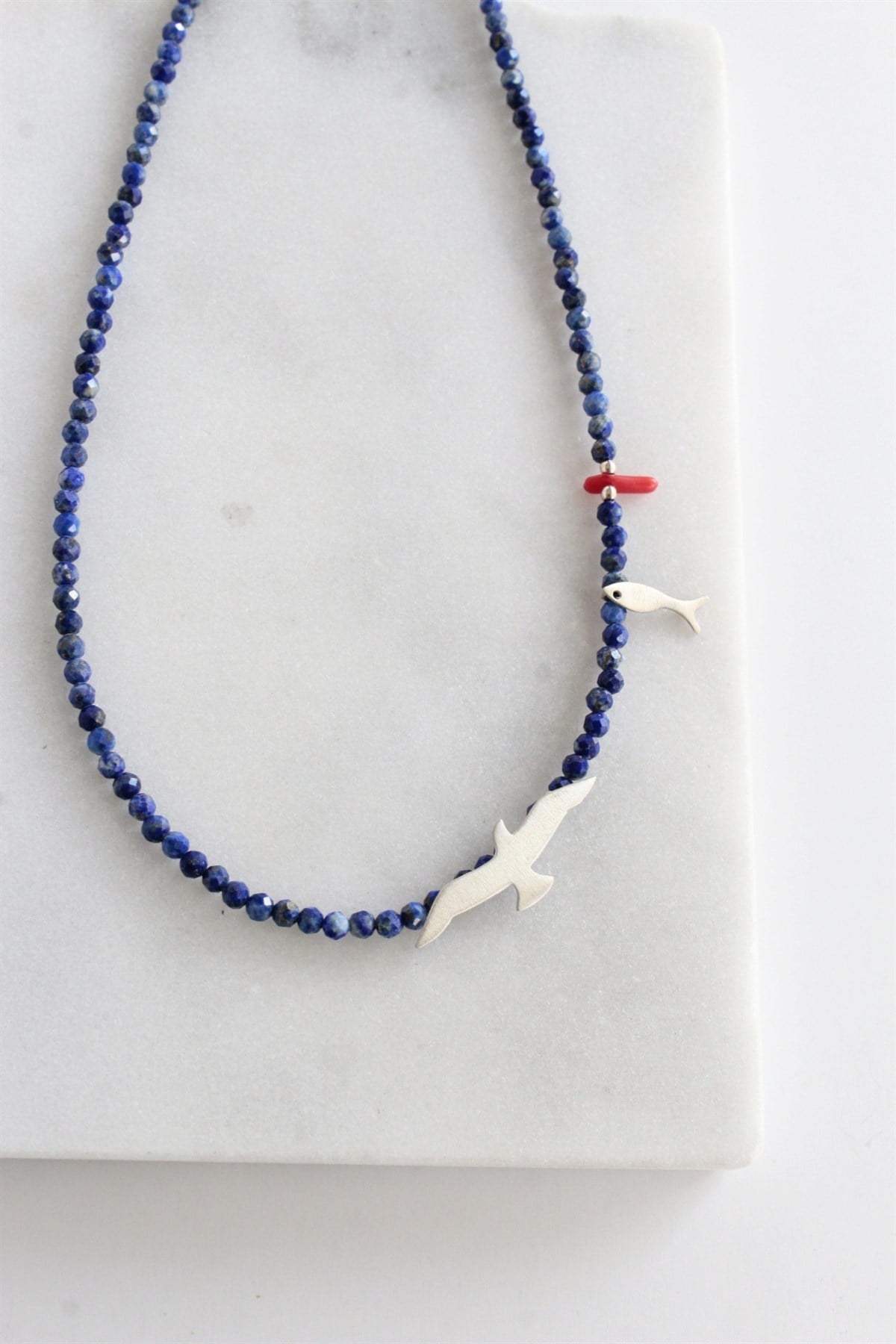 Lapis Martı Kolye