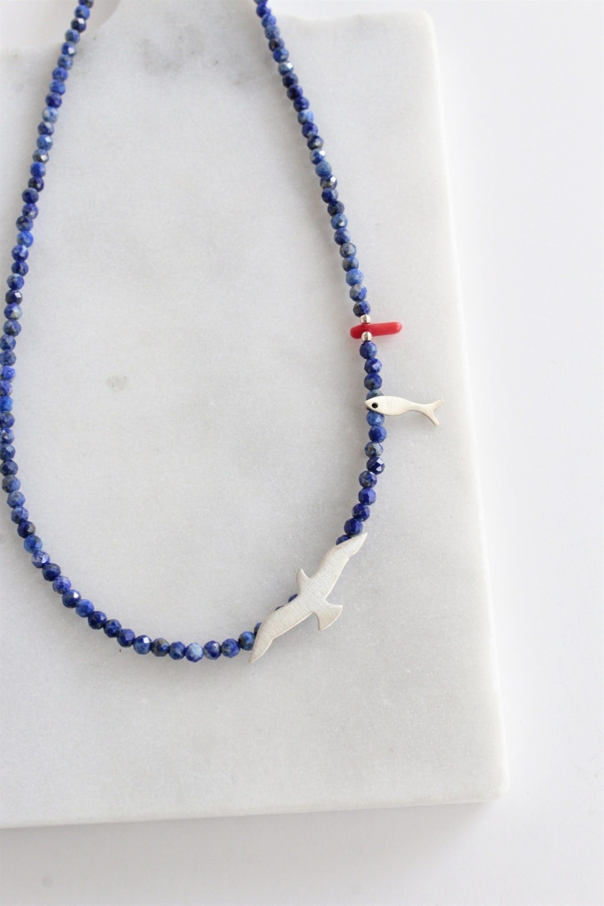 Lapis Martı Kolye