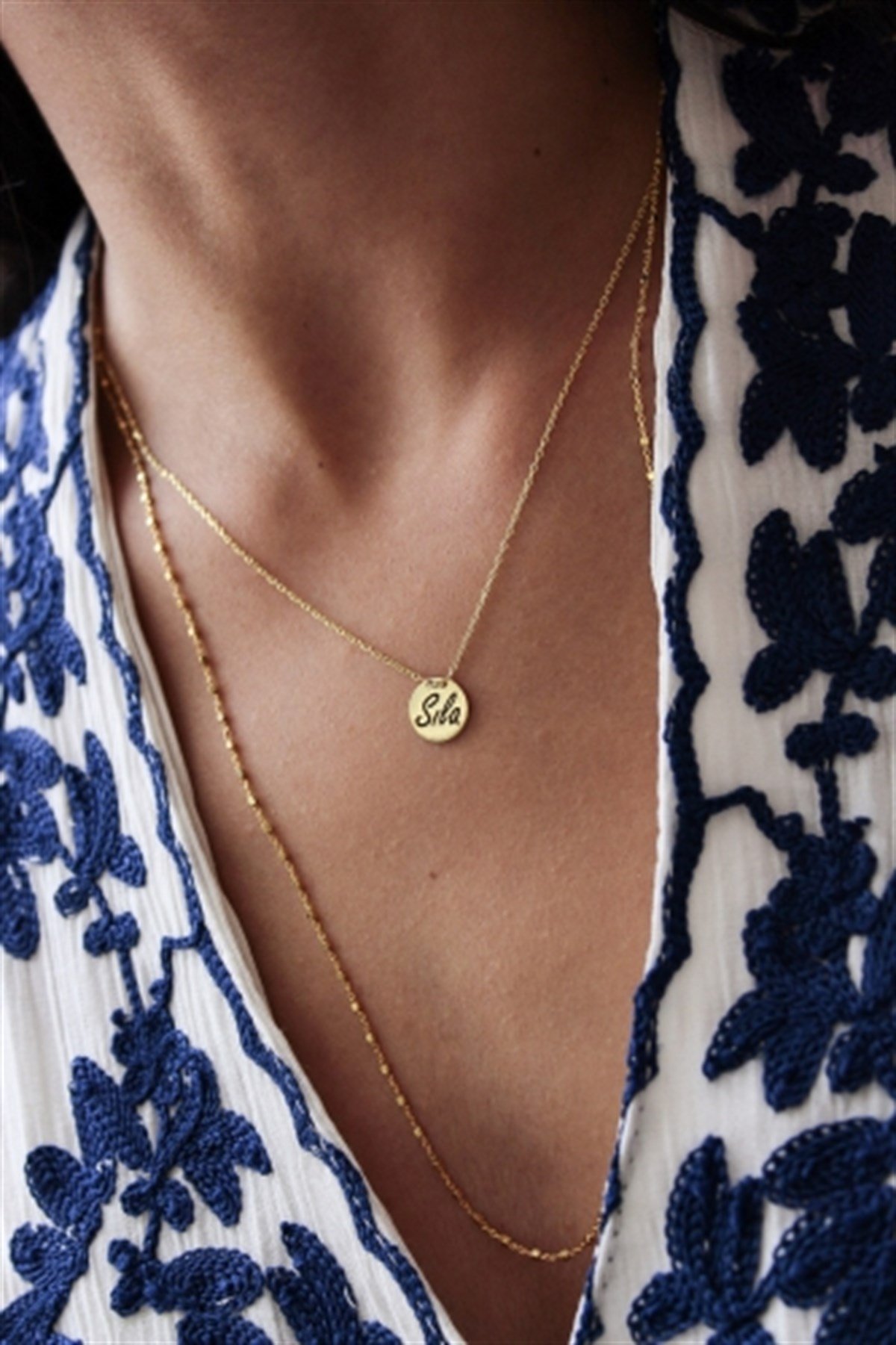 Mini Plaka İsim  Kolye