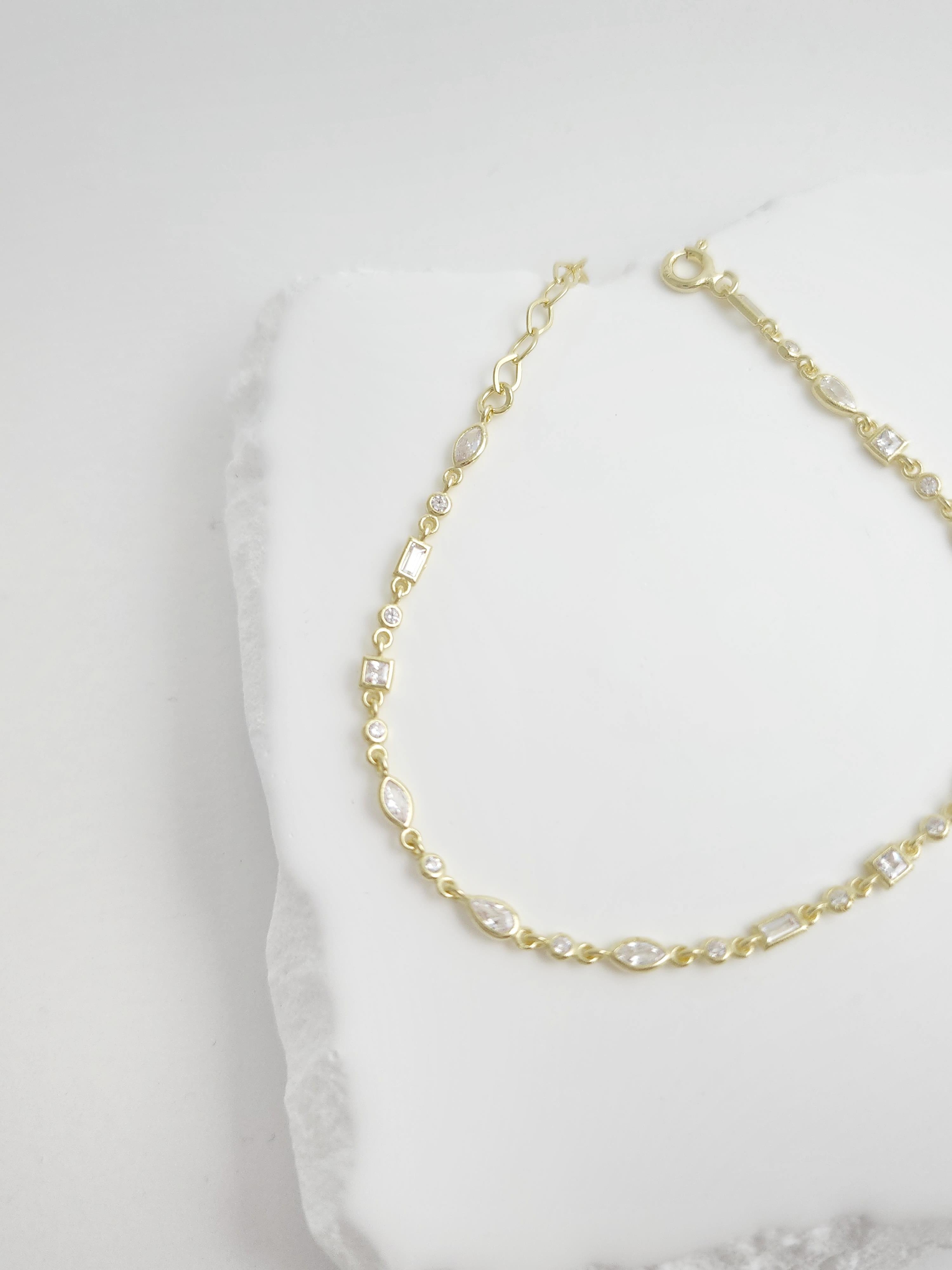 Minimal Doğal Taş 3 Bileklik