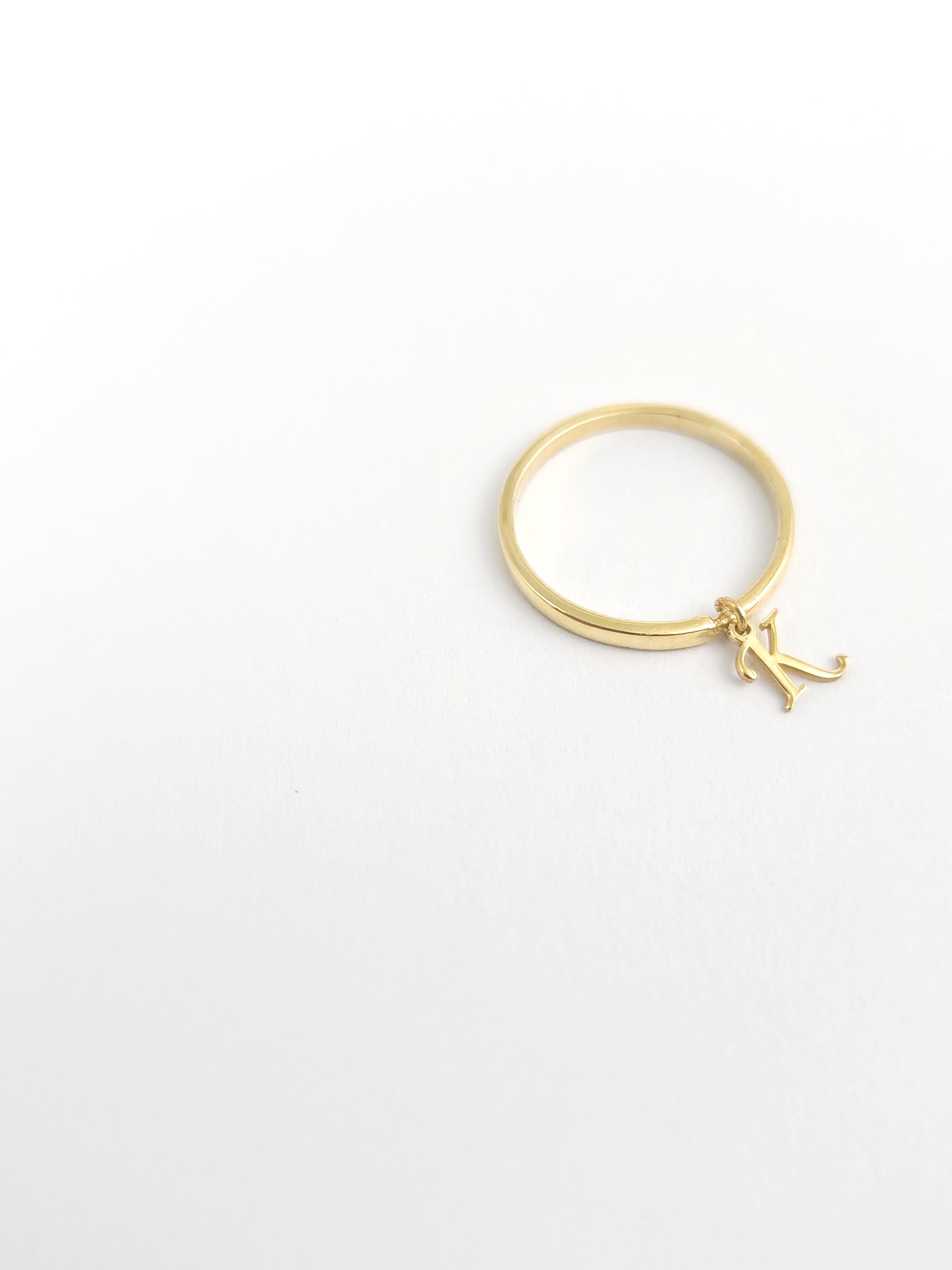 Minimal Harf Yüzük