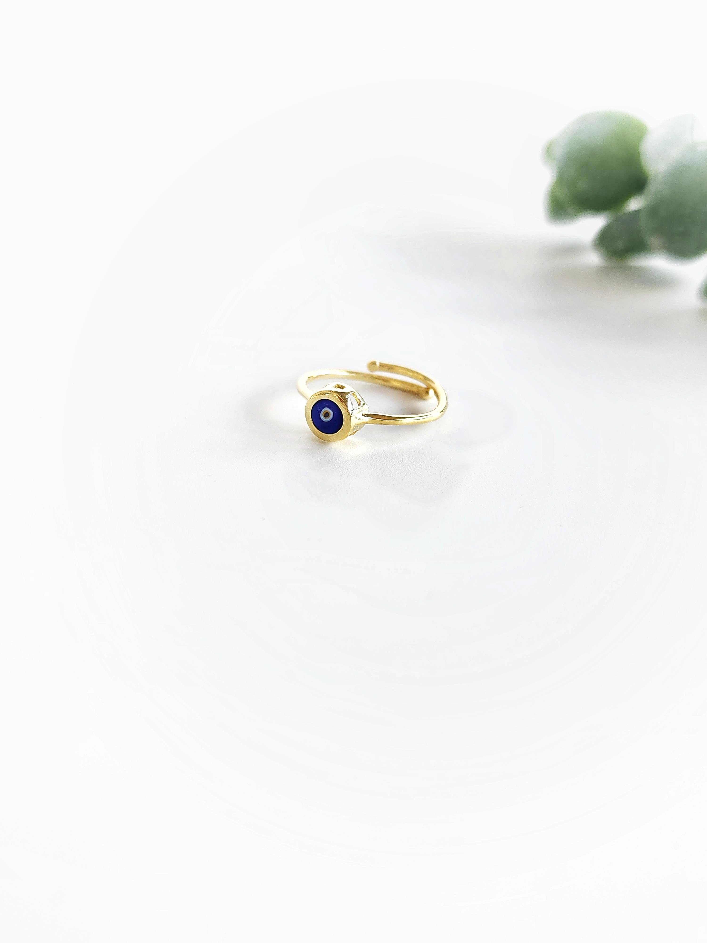 Minimal Nazar Göz Yüzük