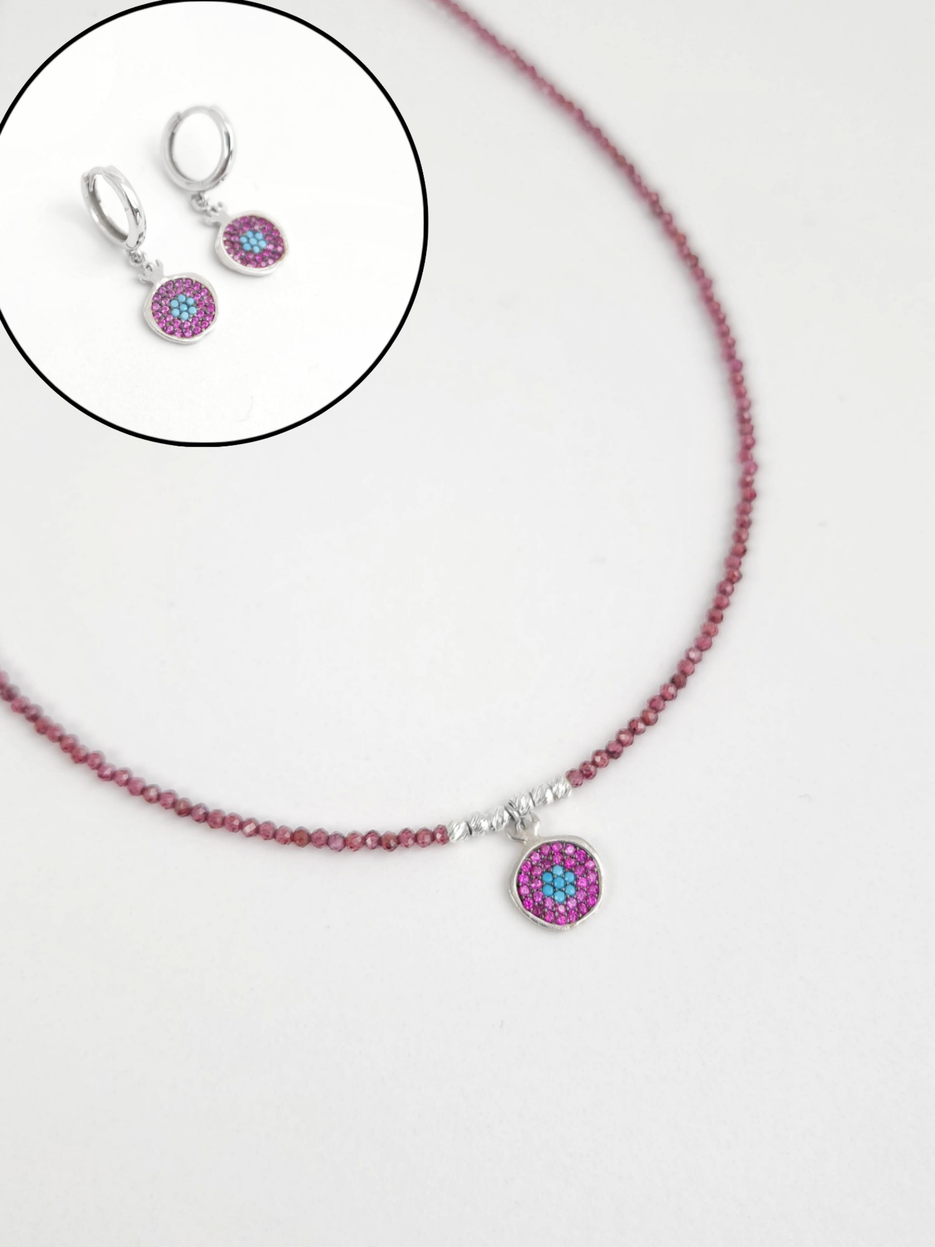 Nar Set ( Kolye - Küpe )