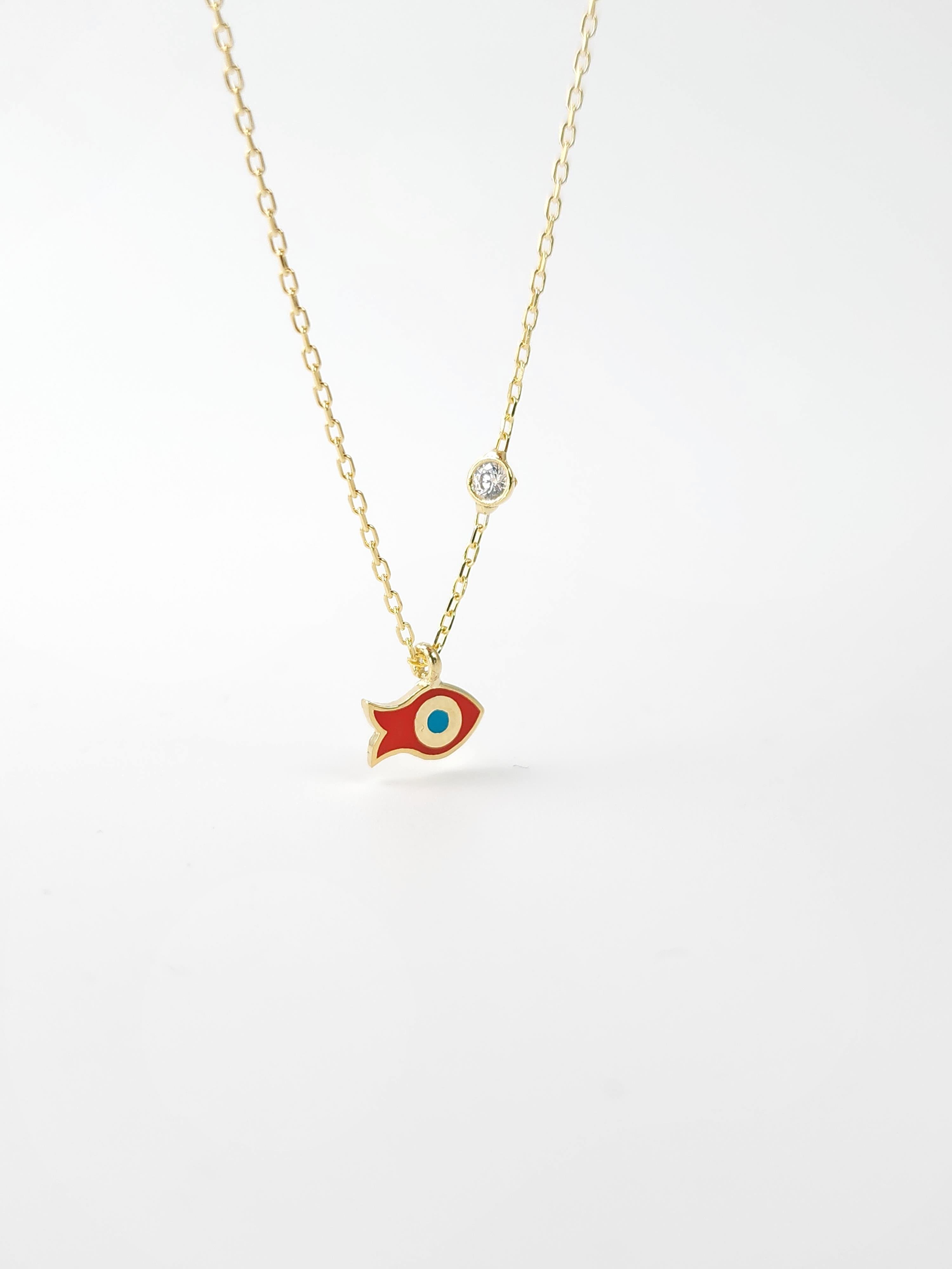 Nazar Göz Balık Kolye