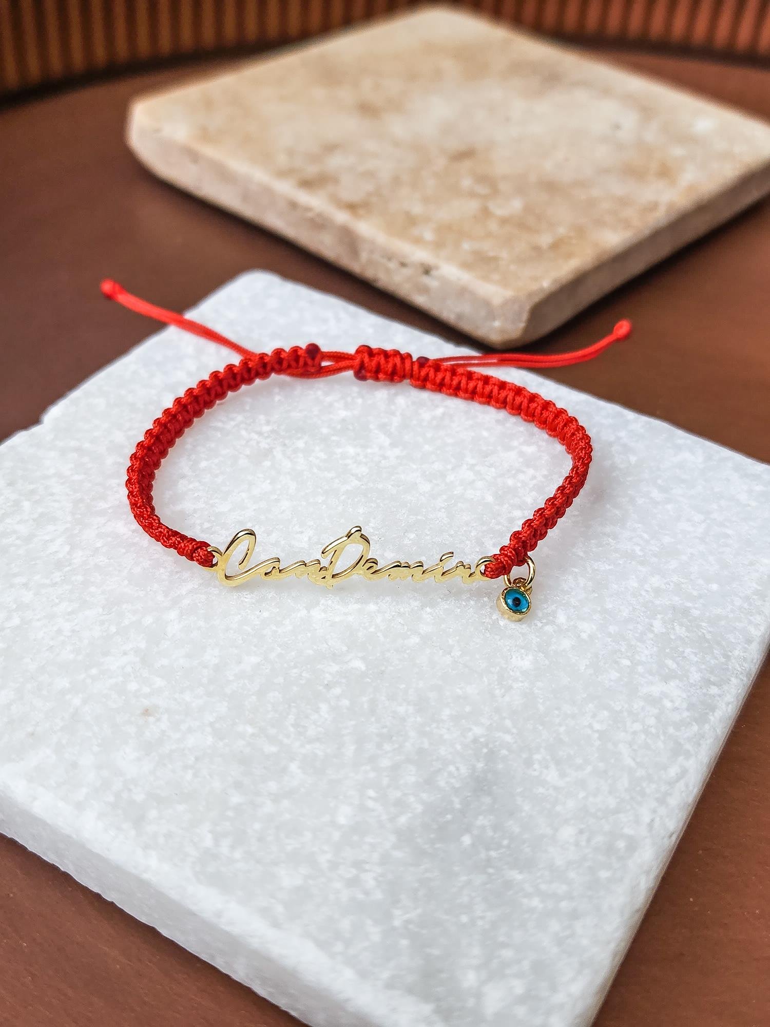 Nazar Göz İsim Bileklik ( İki İsim )