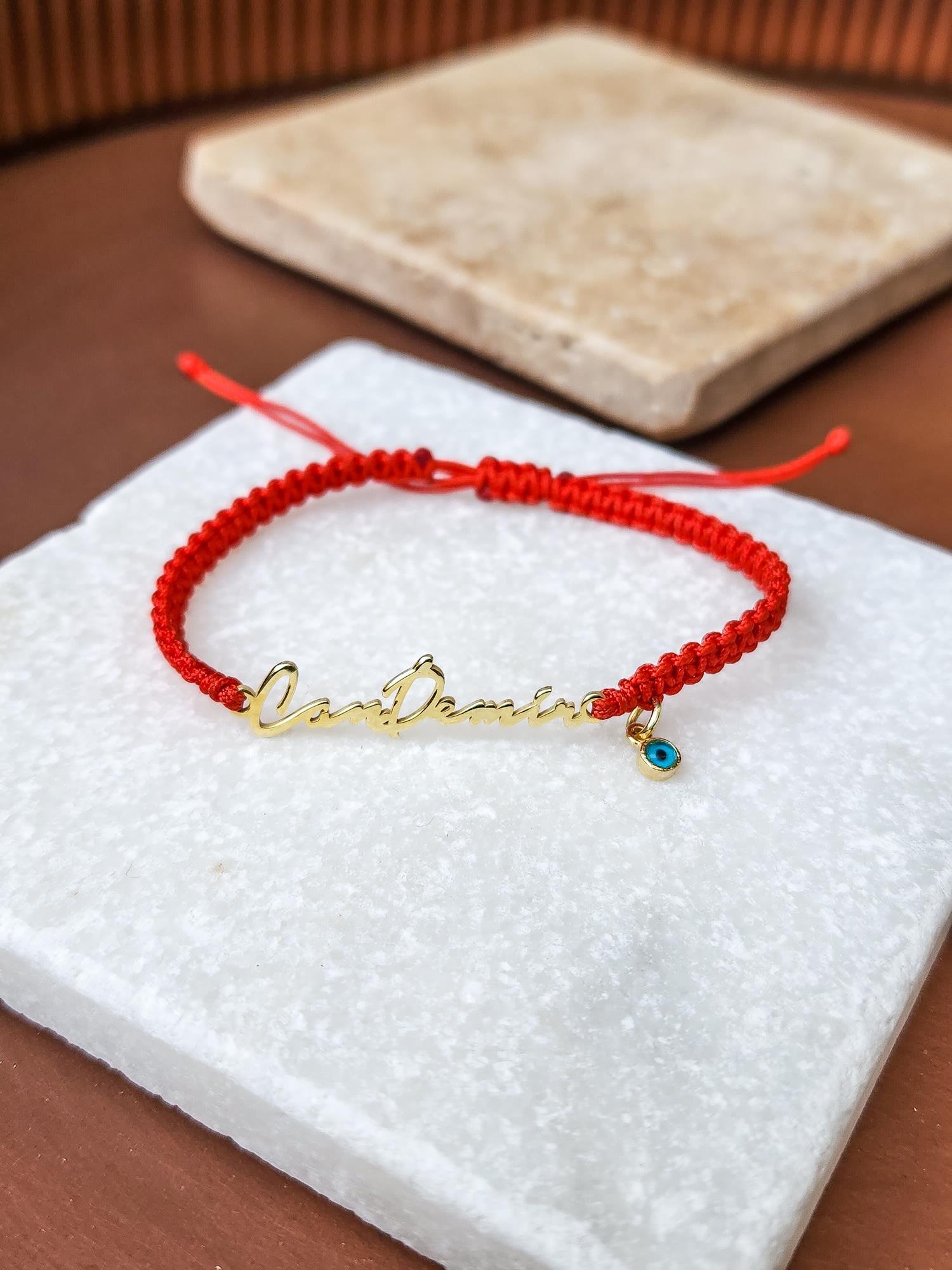 Nazar Göz İsim Bileklik ( Tek İsim )