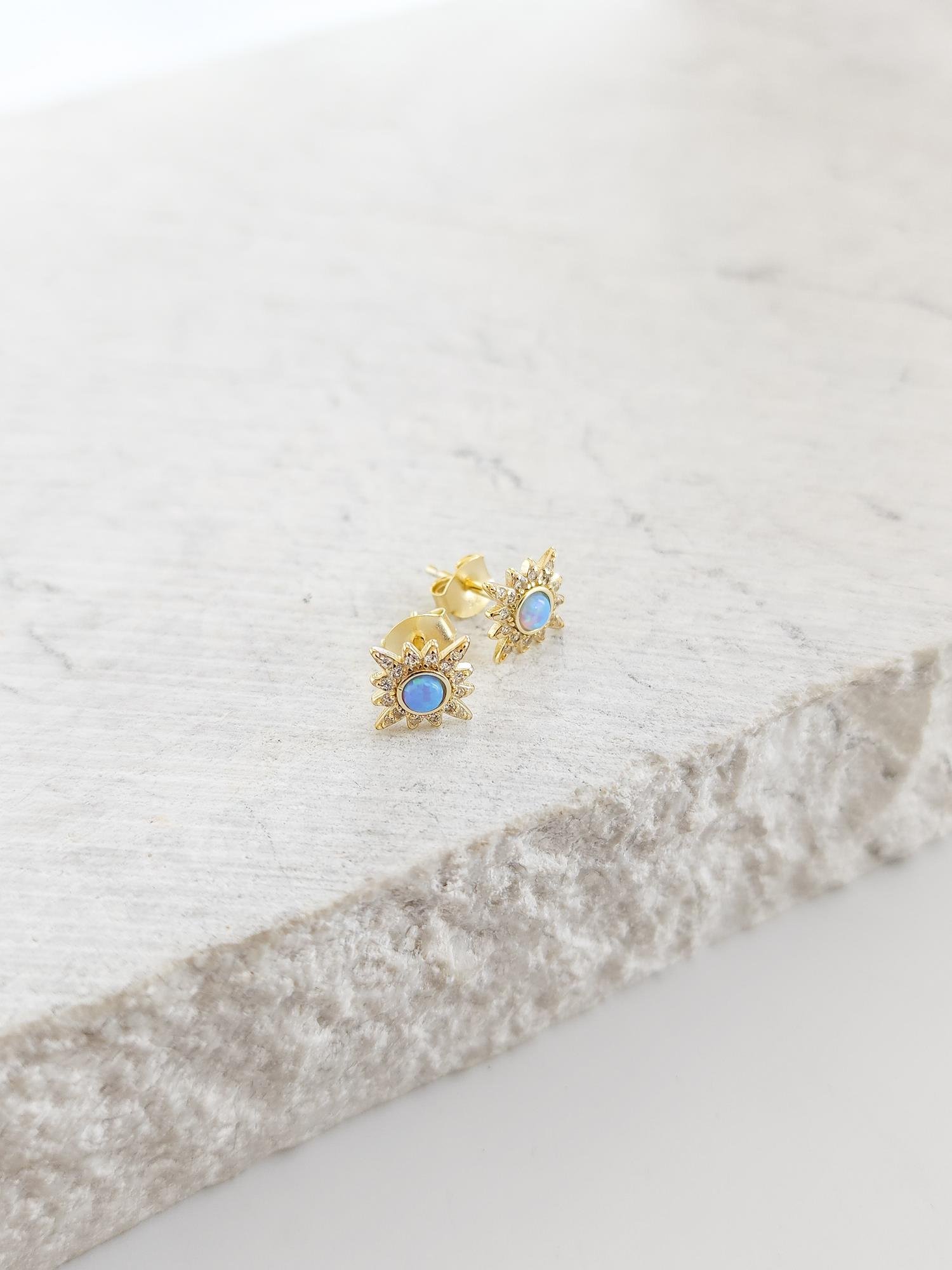 Opal Kutup Yıldızı Küpe