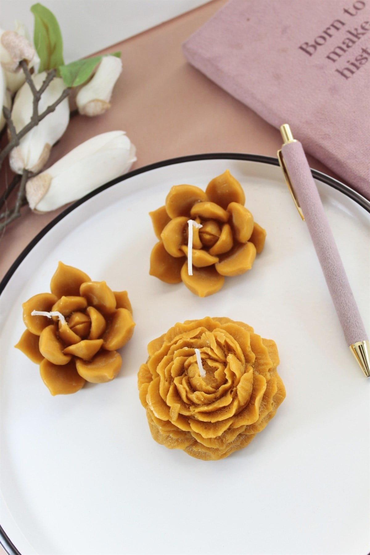 Sonbahar Mum Set ( 3 adet )